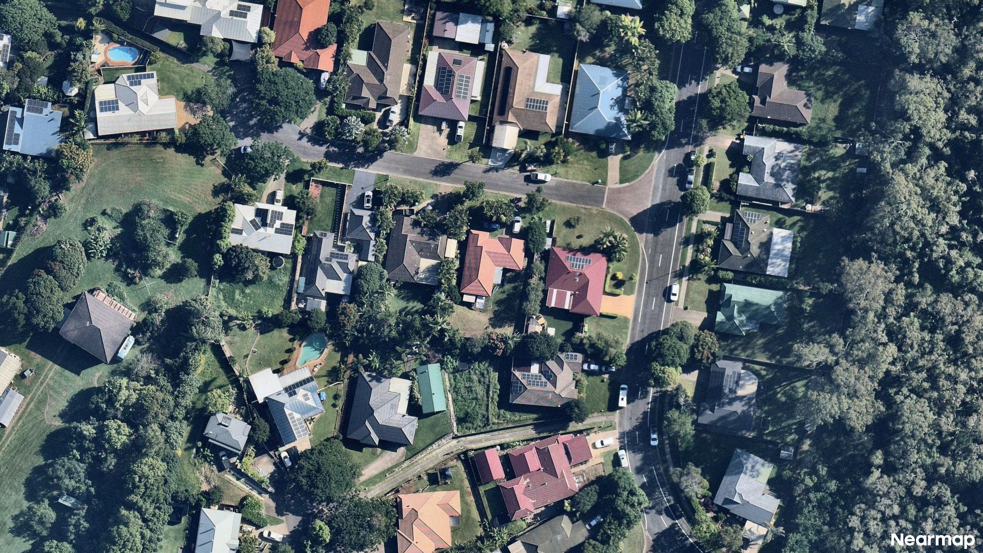 Vertical aerial view