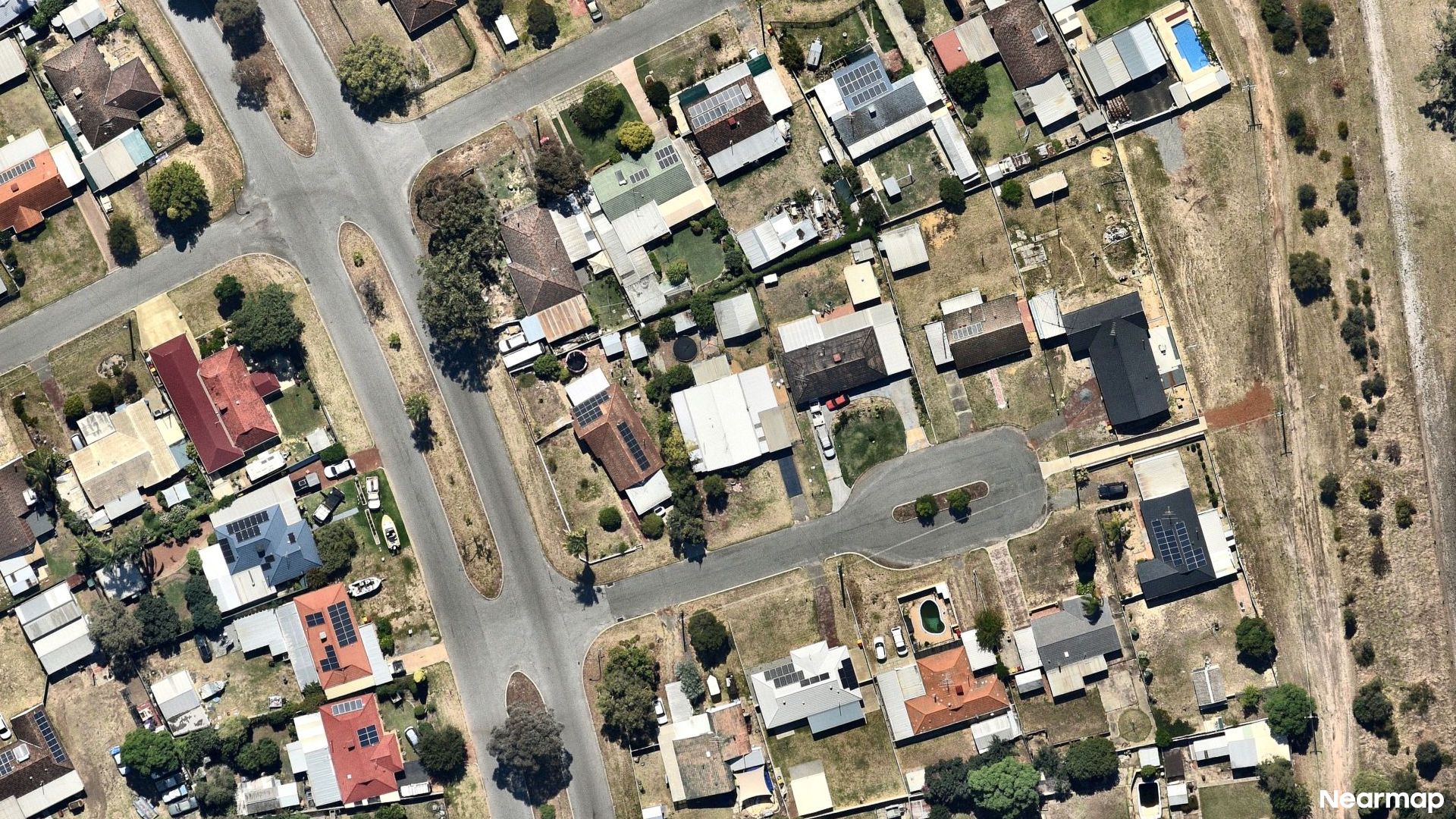 Vertical aerial view
