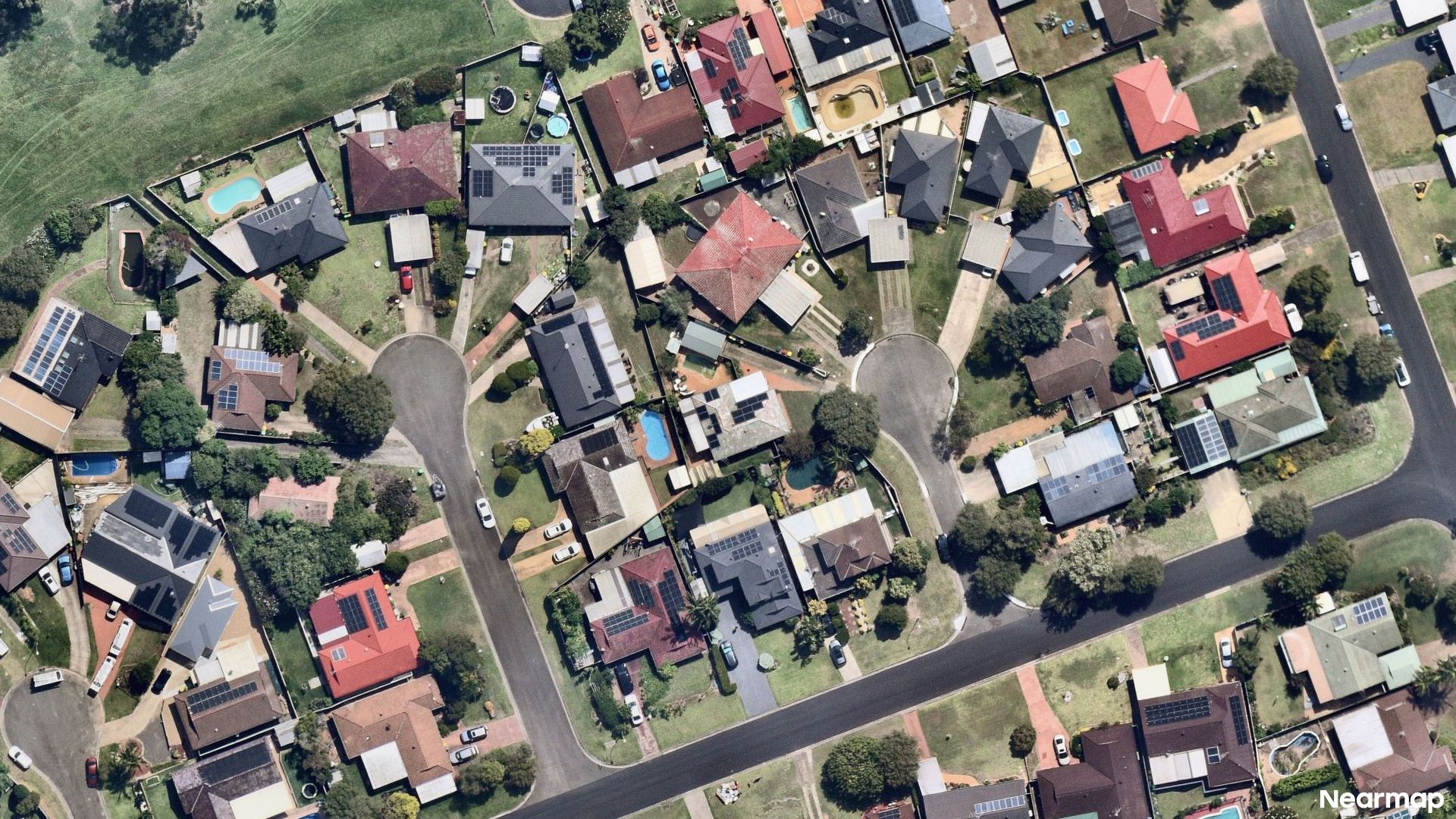 Vertical aerial view