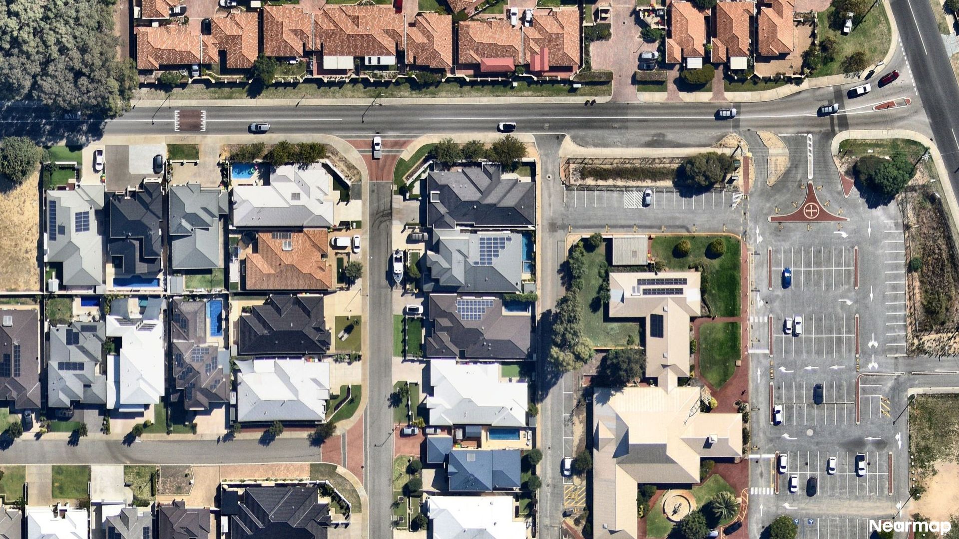Vertical aerial view