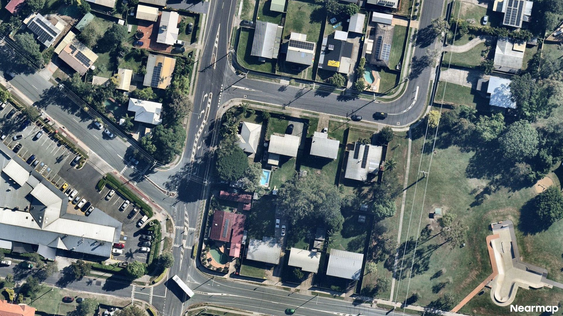 Vertical aerial view