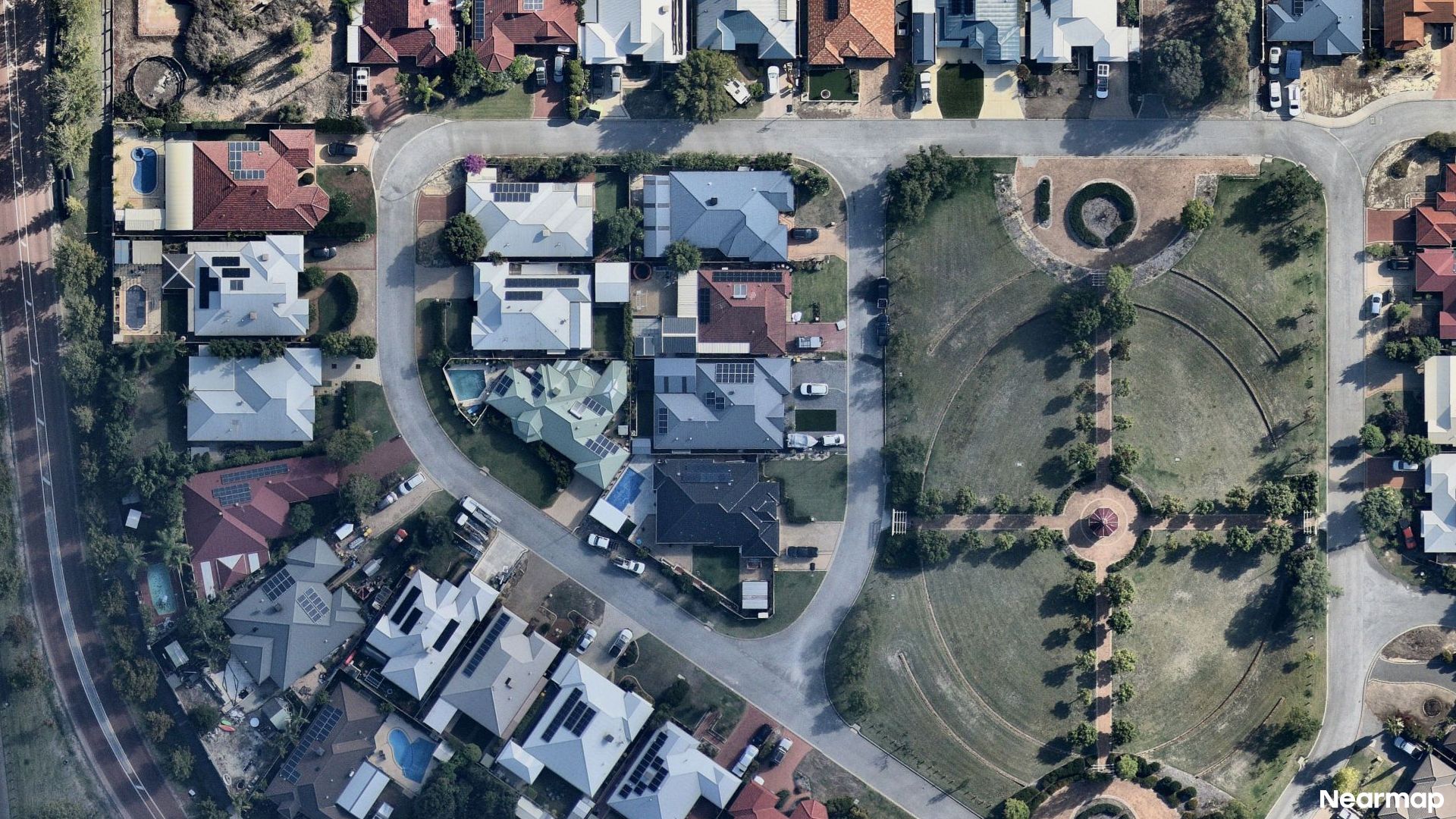 Vertical aerial view