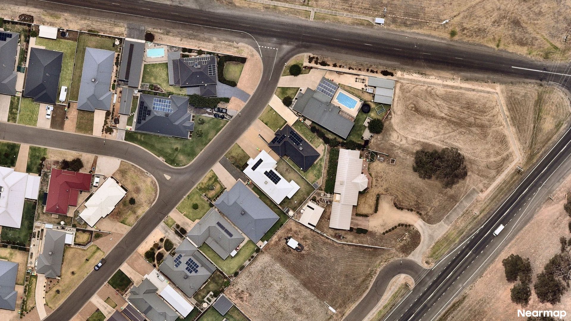Vertical aerial view