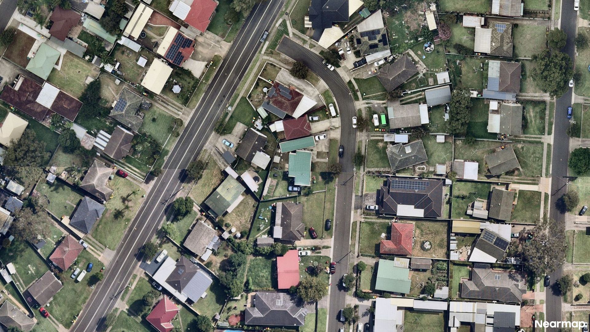 Vertical aerial view