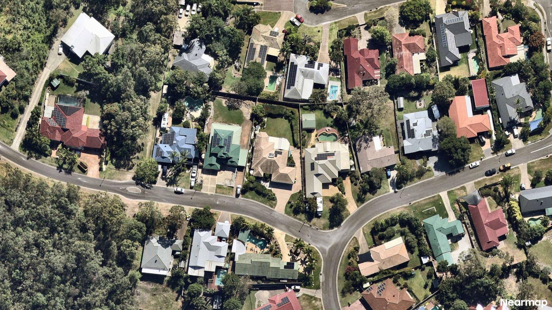 Vertical aerial view