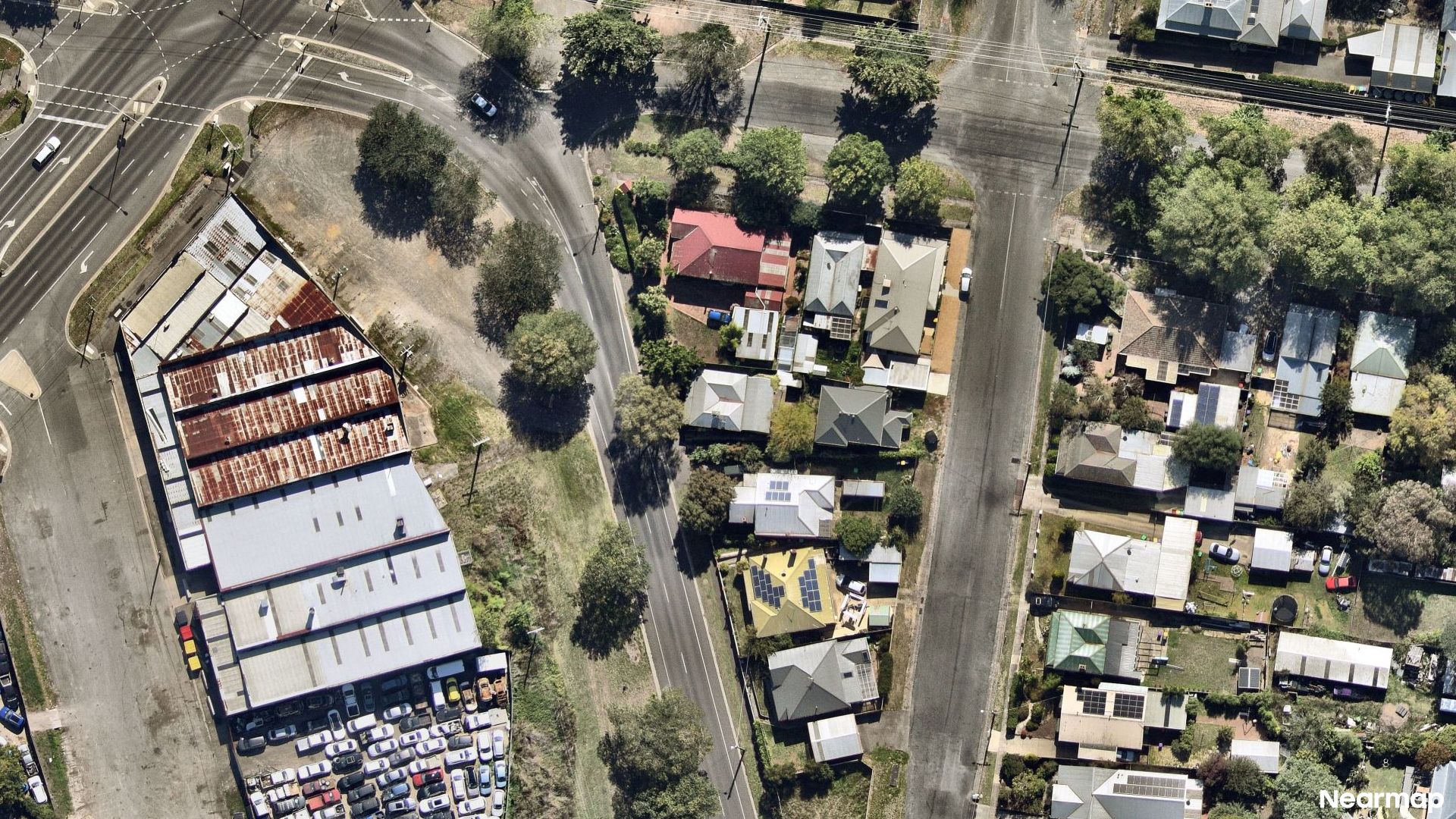 Vertical aerial view