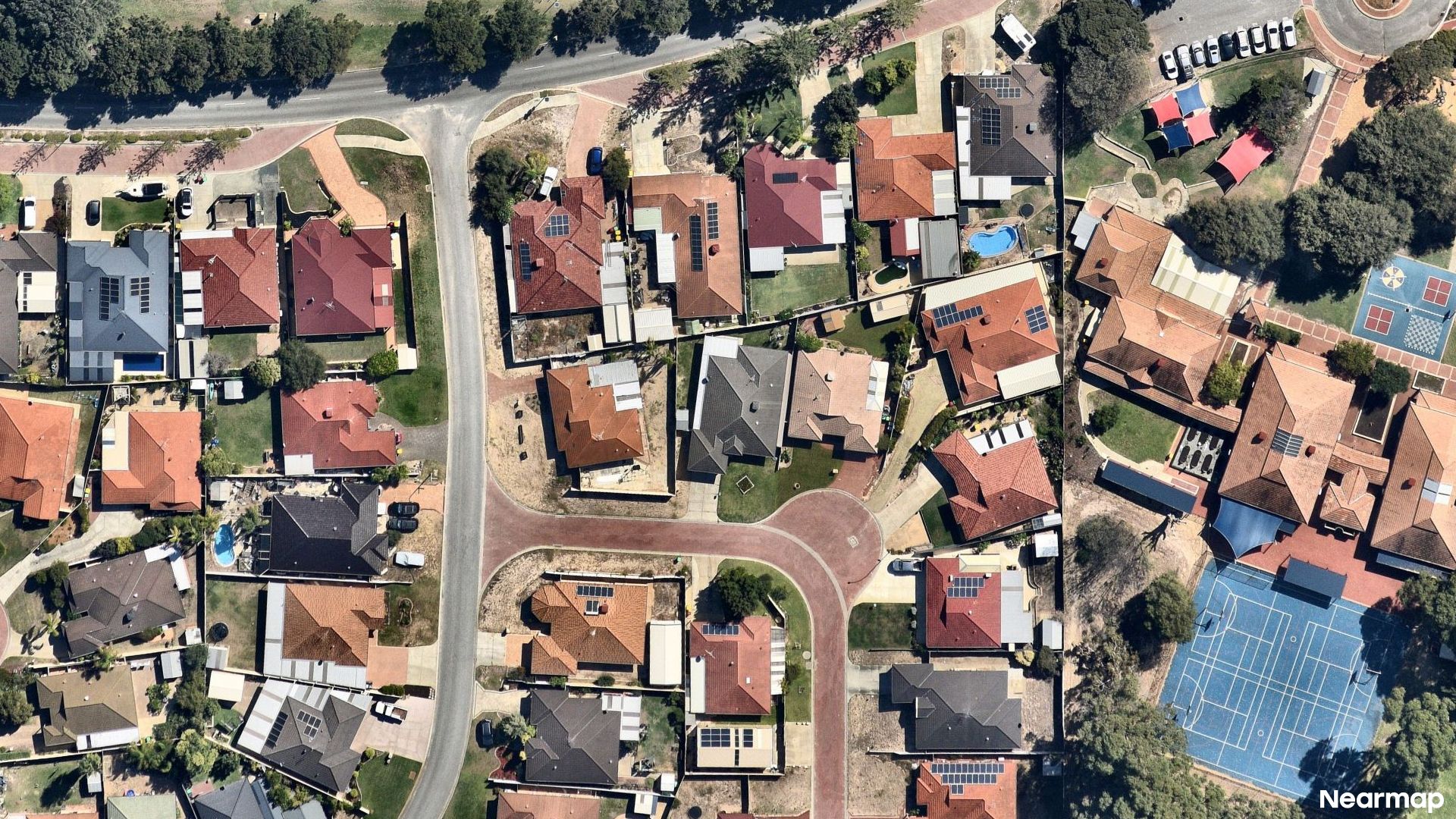 Vertical aerial view