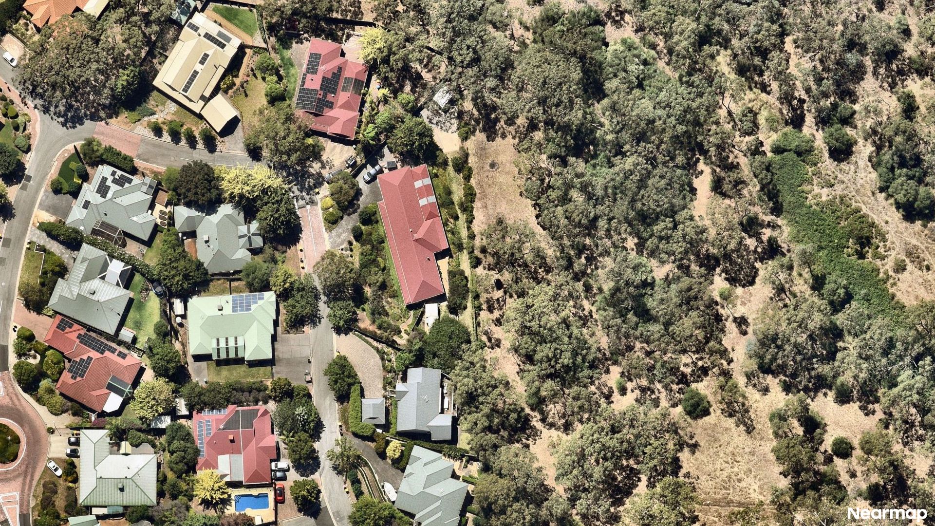 Vertical aerial view
