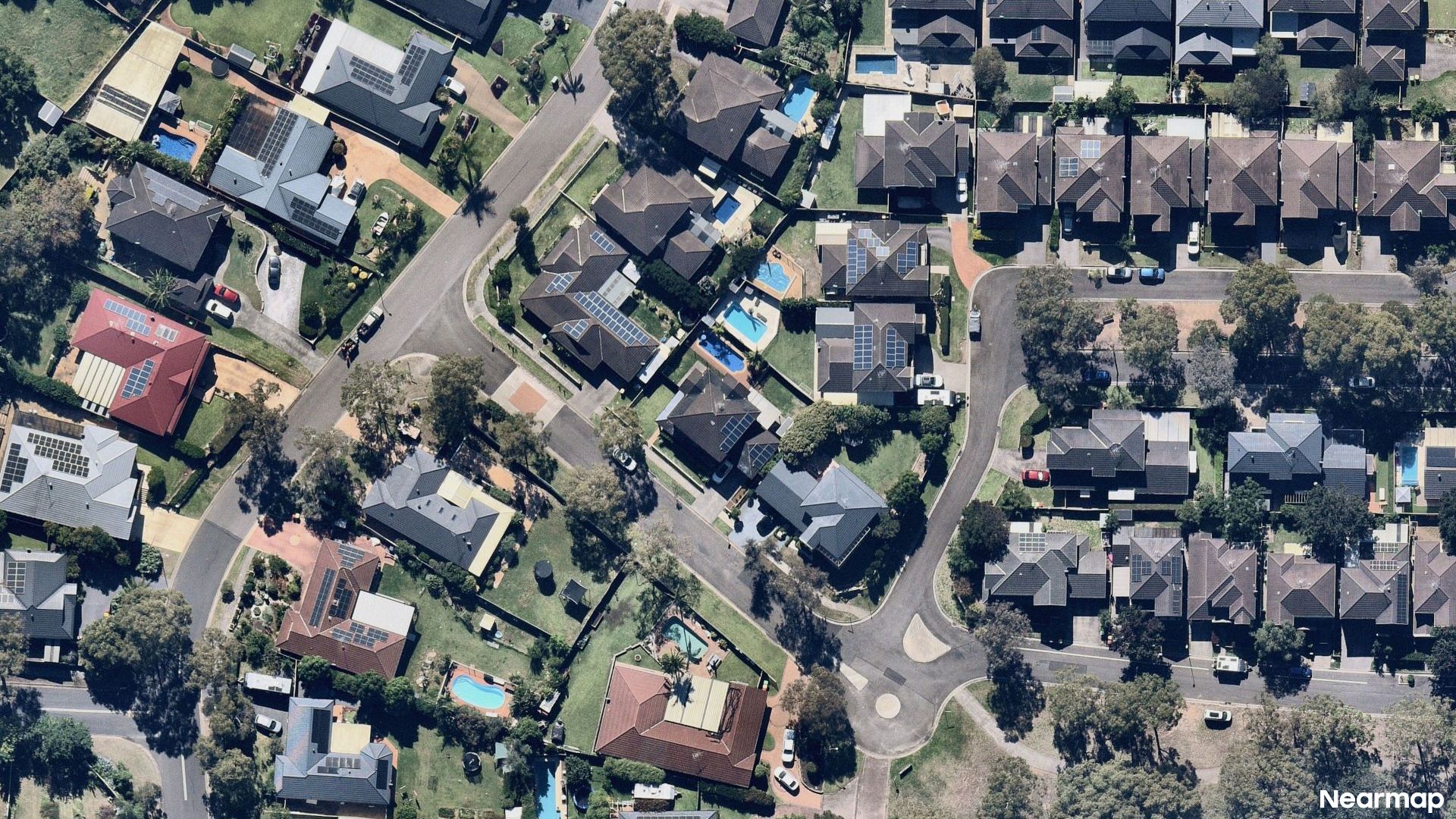 Vertical aerial view