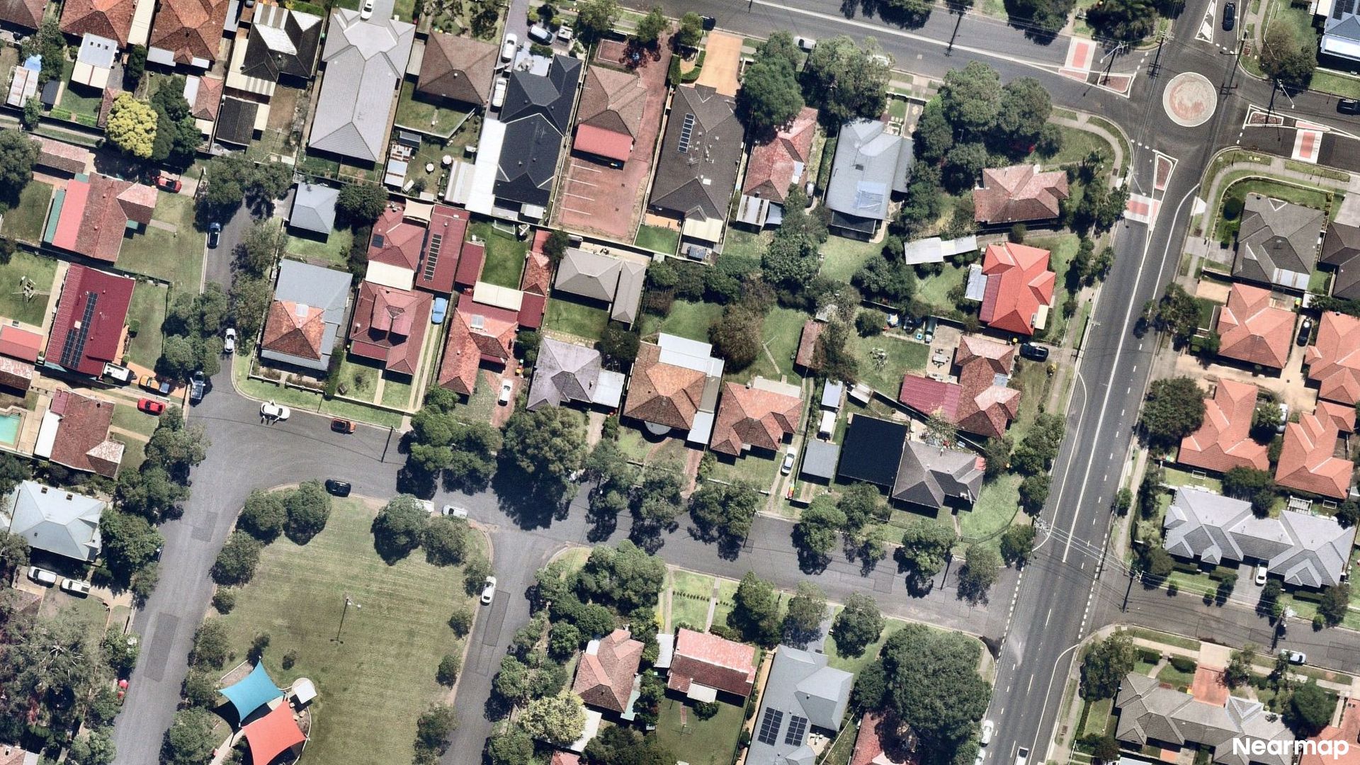 Vertical aerial view