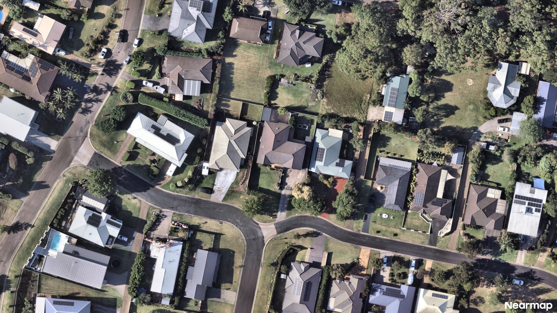 Vertical aerial view