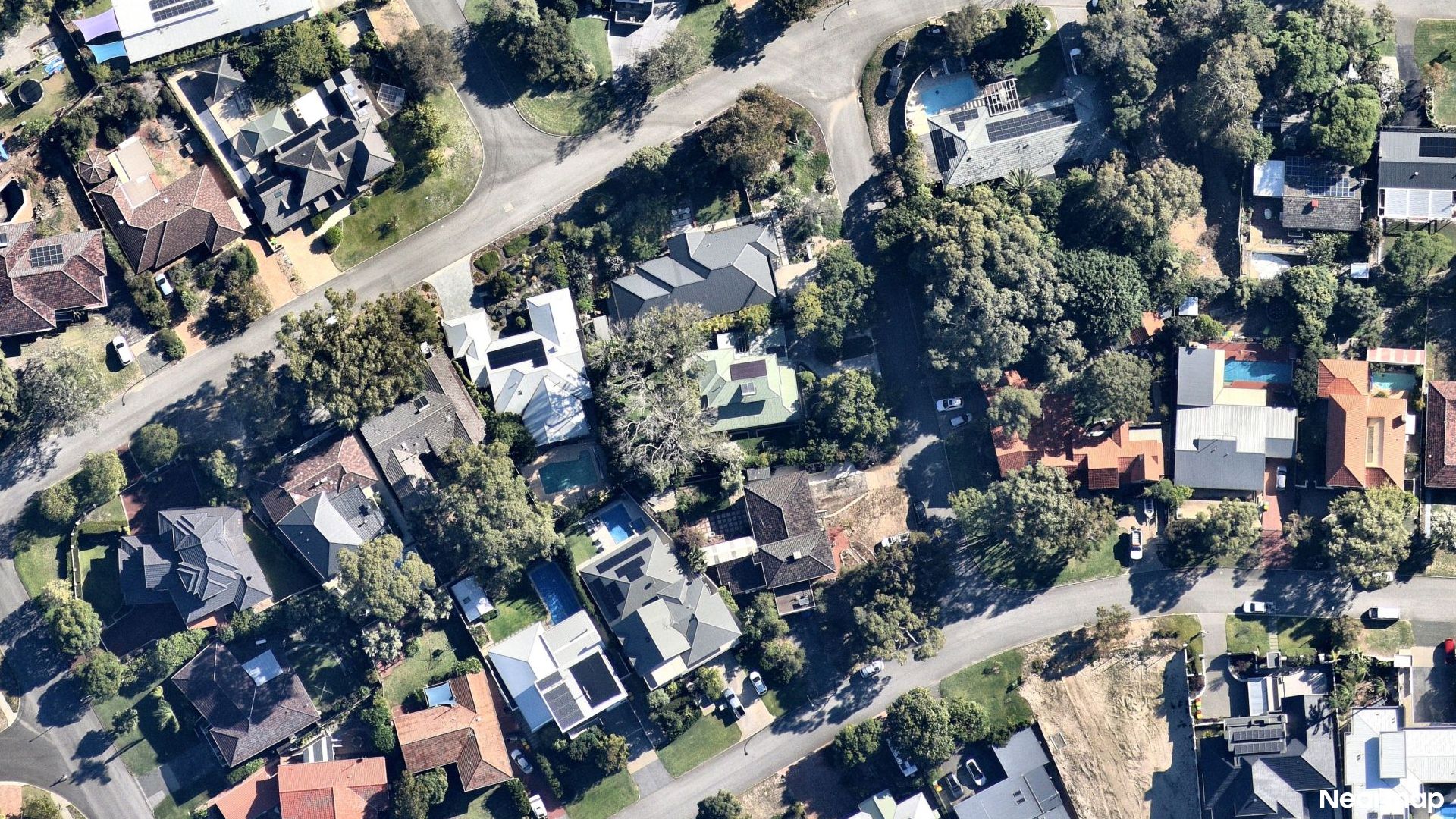 Vertical aerial view