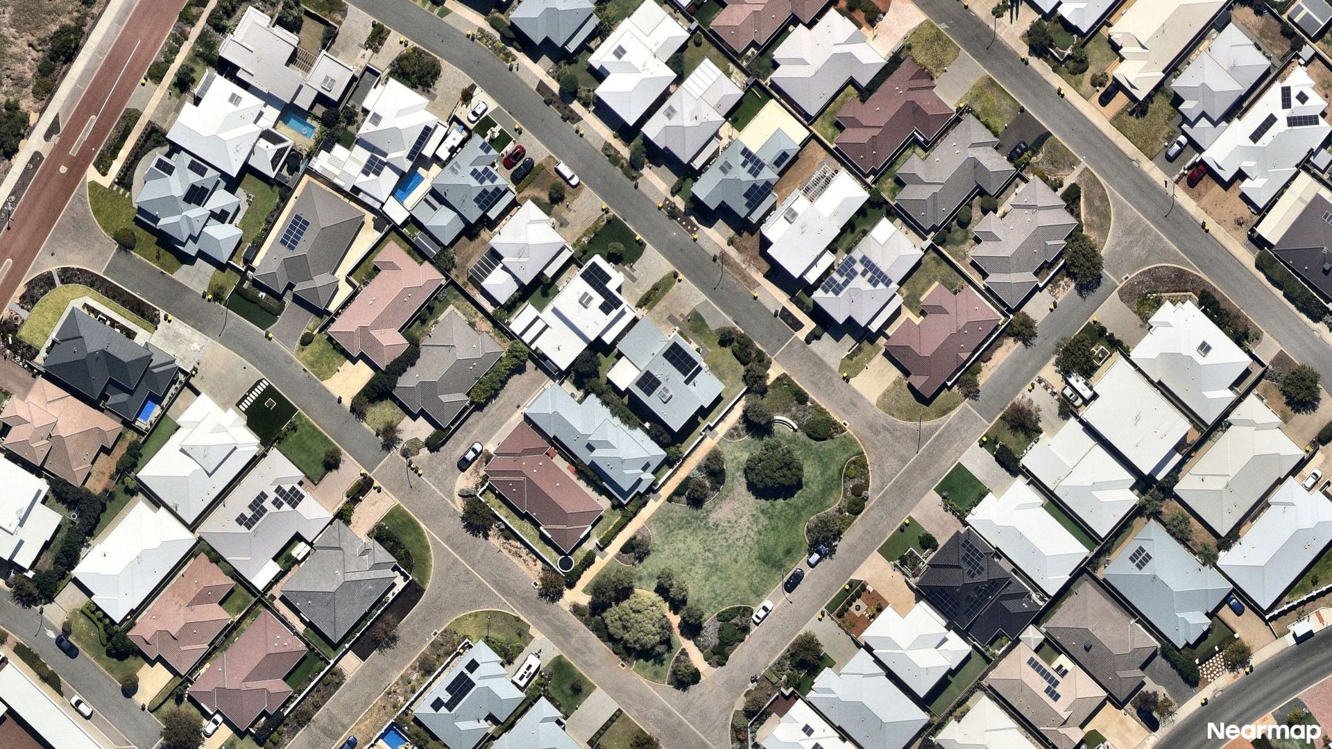 Vertical aerial view