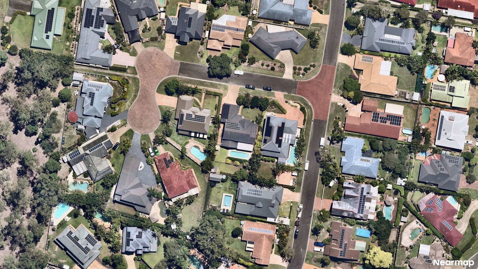 Vertical aerial view