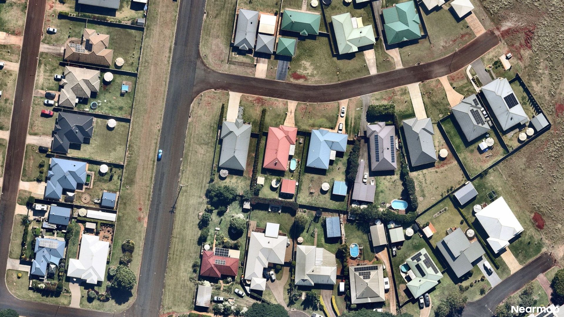 Vertical aerial view