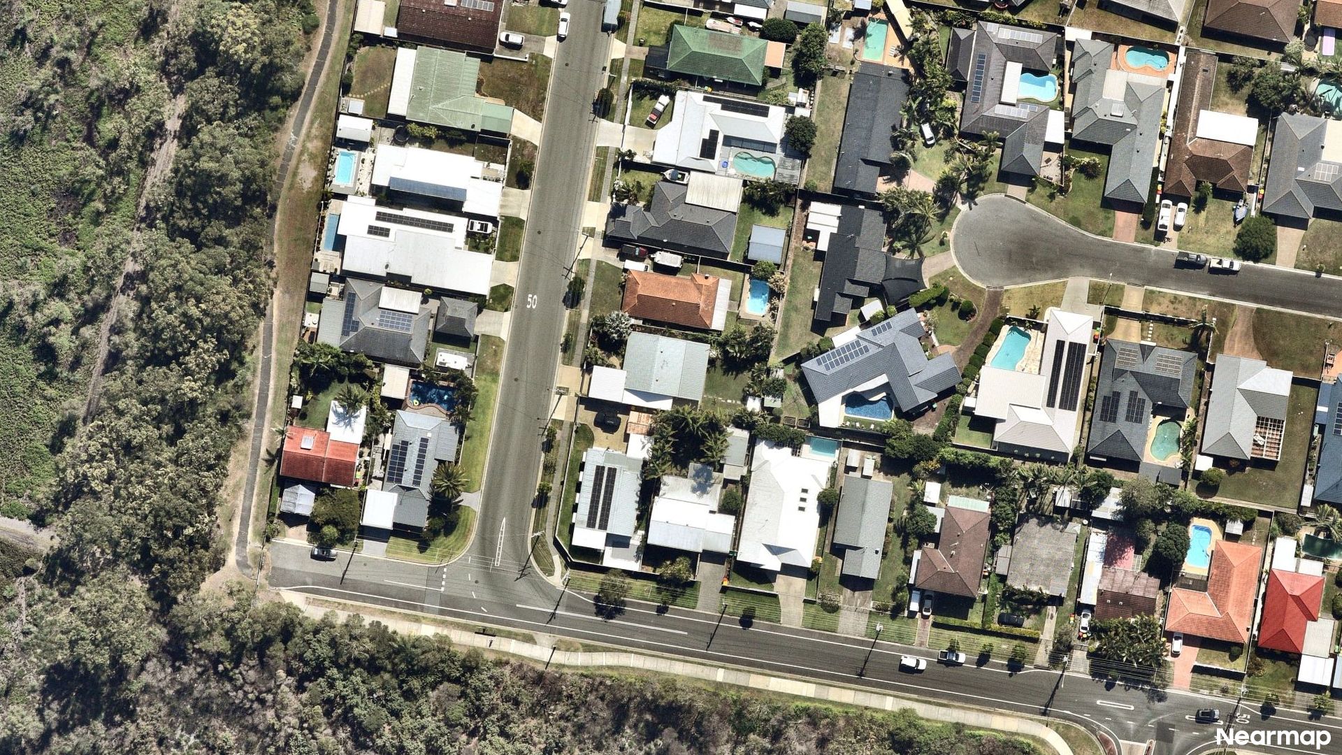 Vertical aerial view