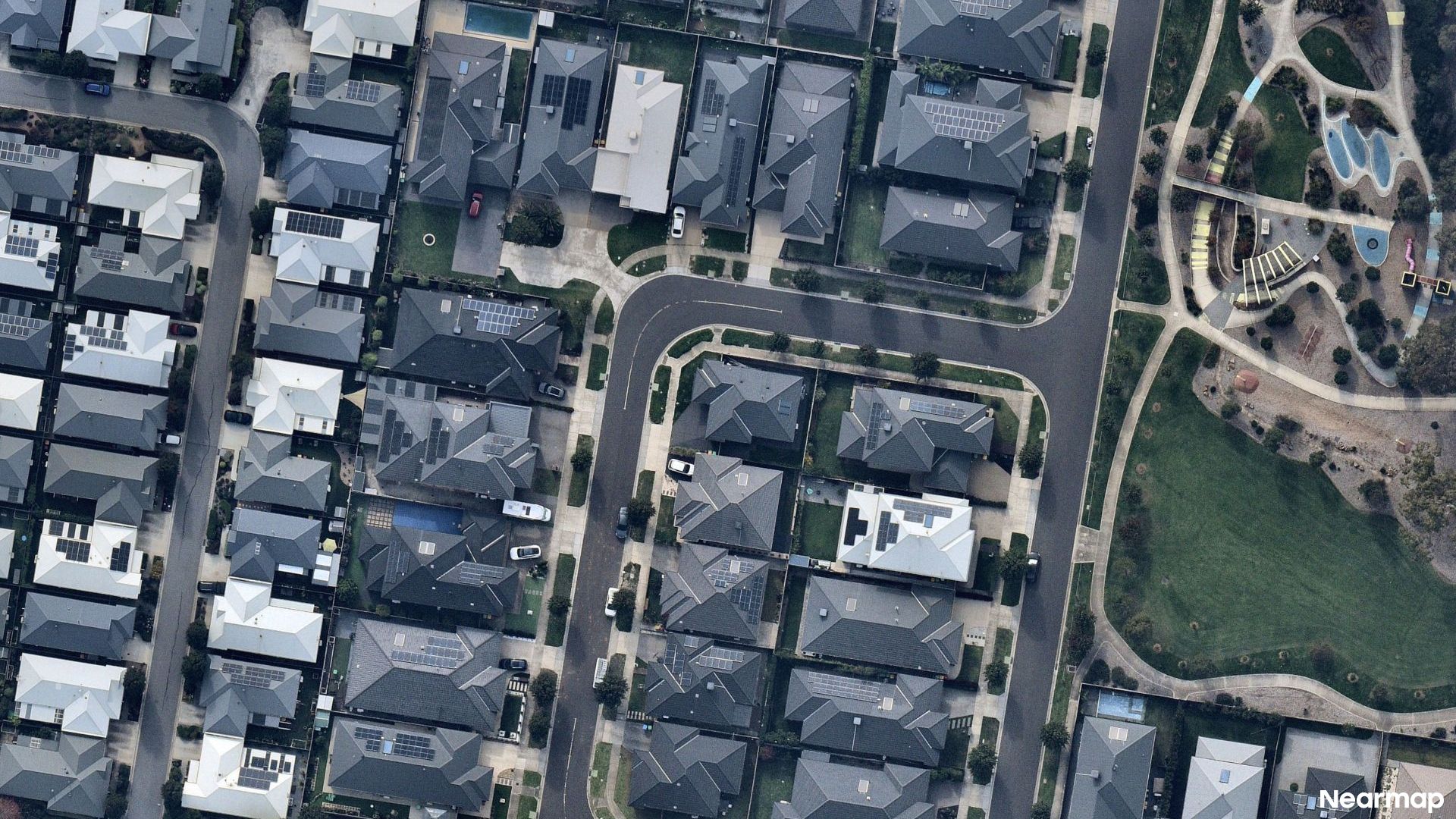 Vertical aerial view