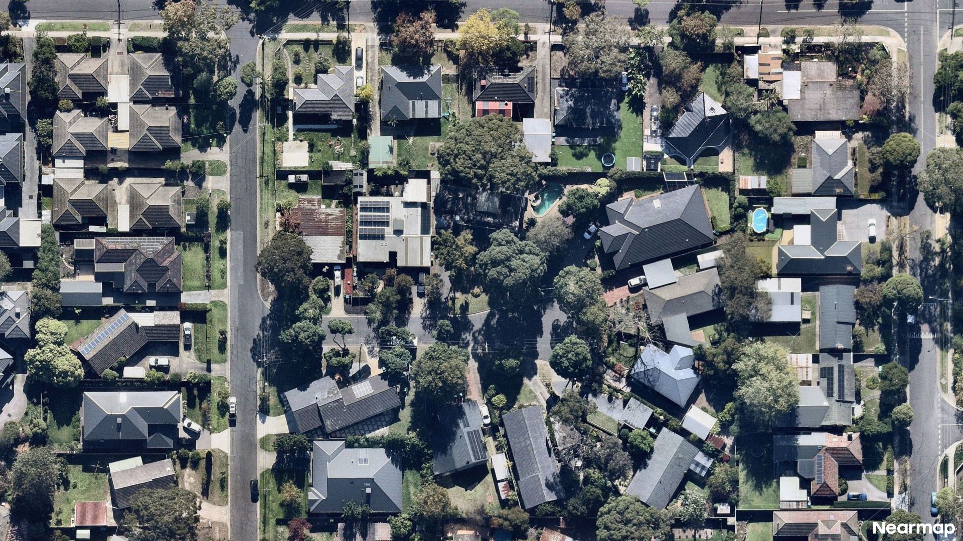 Vertical aerial view