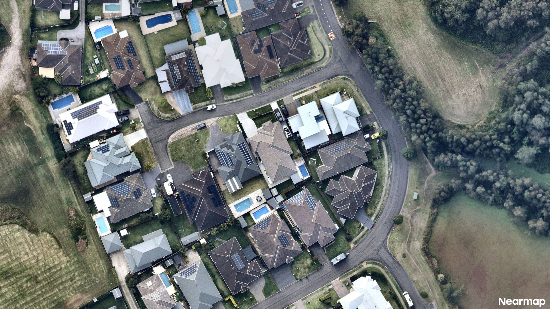 Vertical aerial view
