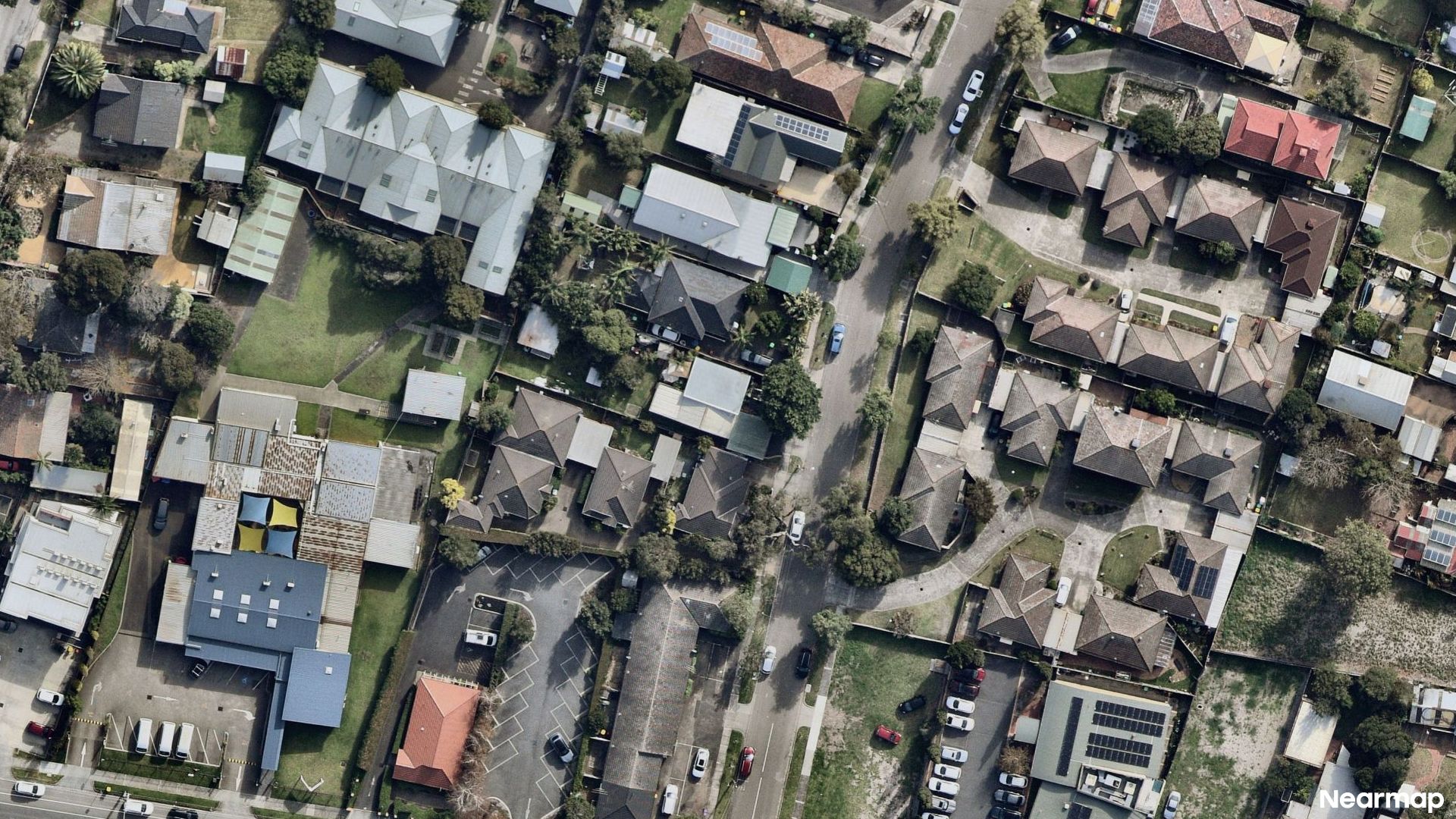 Vertical aerial view