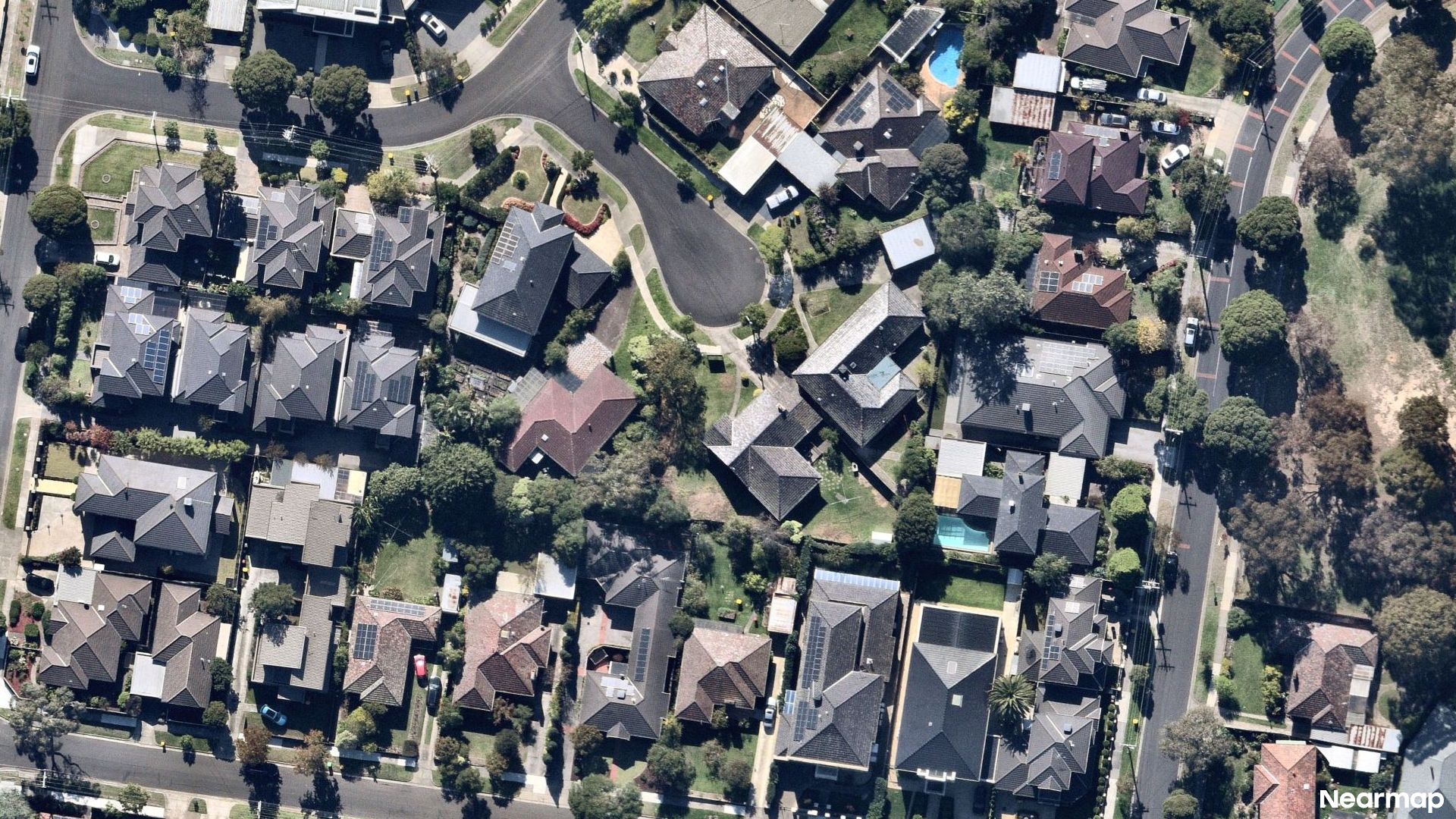 Vertical aerial view