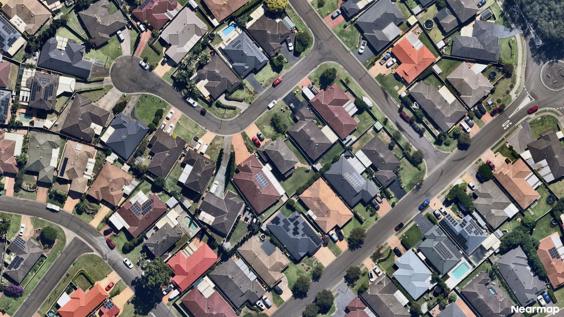 Vertical aerial view