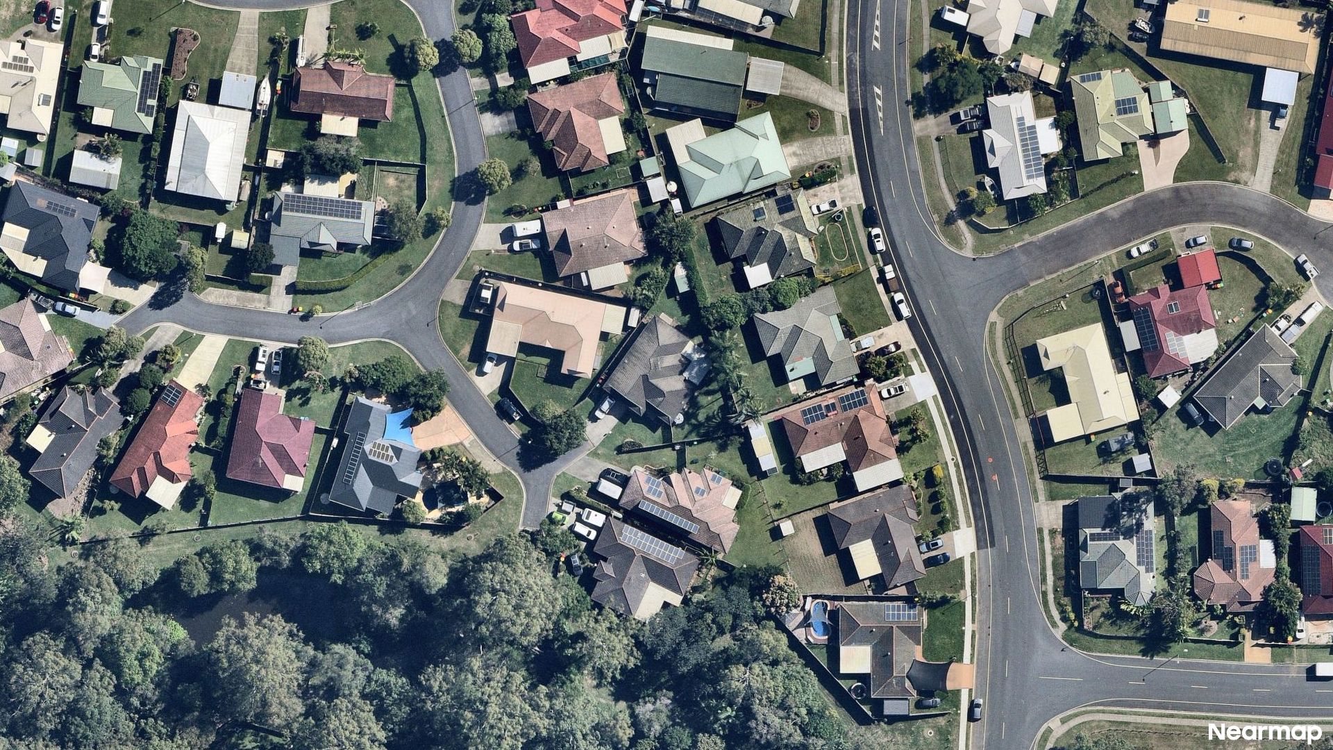 Vertical aerial view