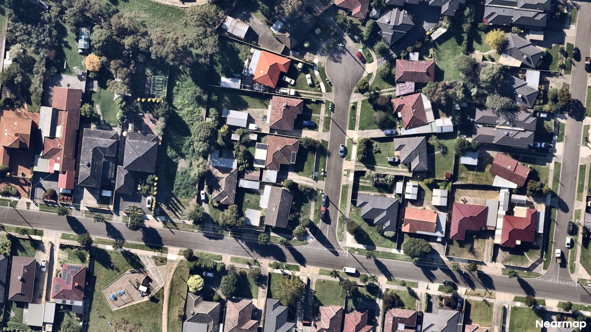 Vertical aerial view