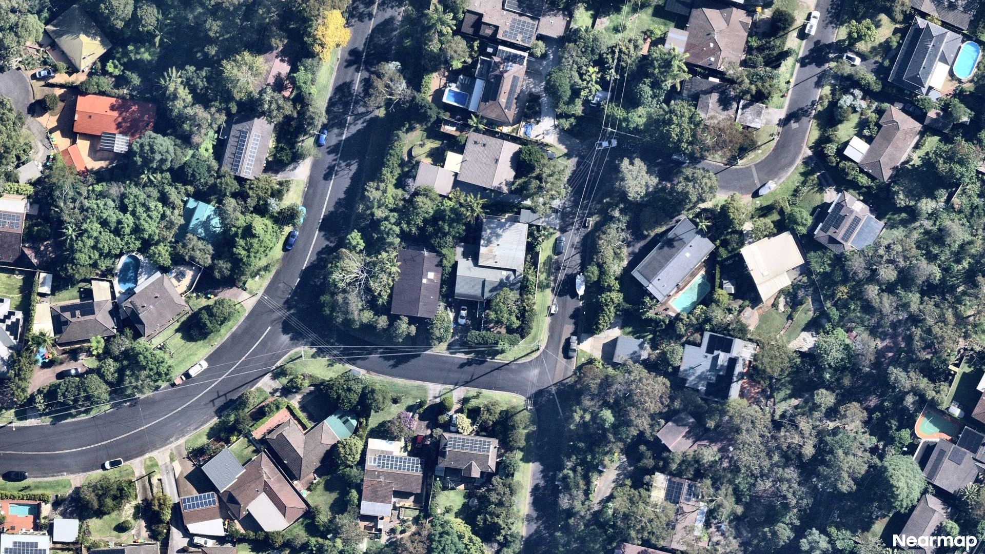 Vertical aerial view