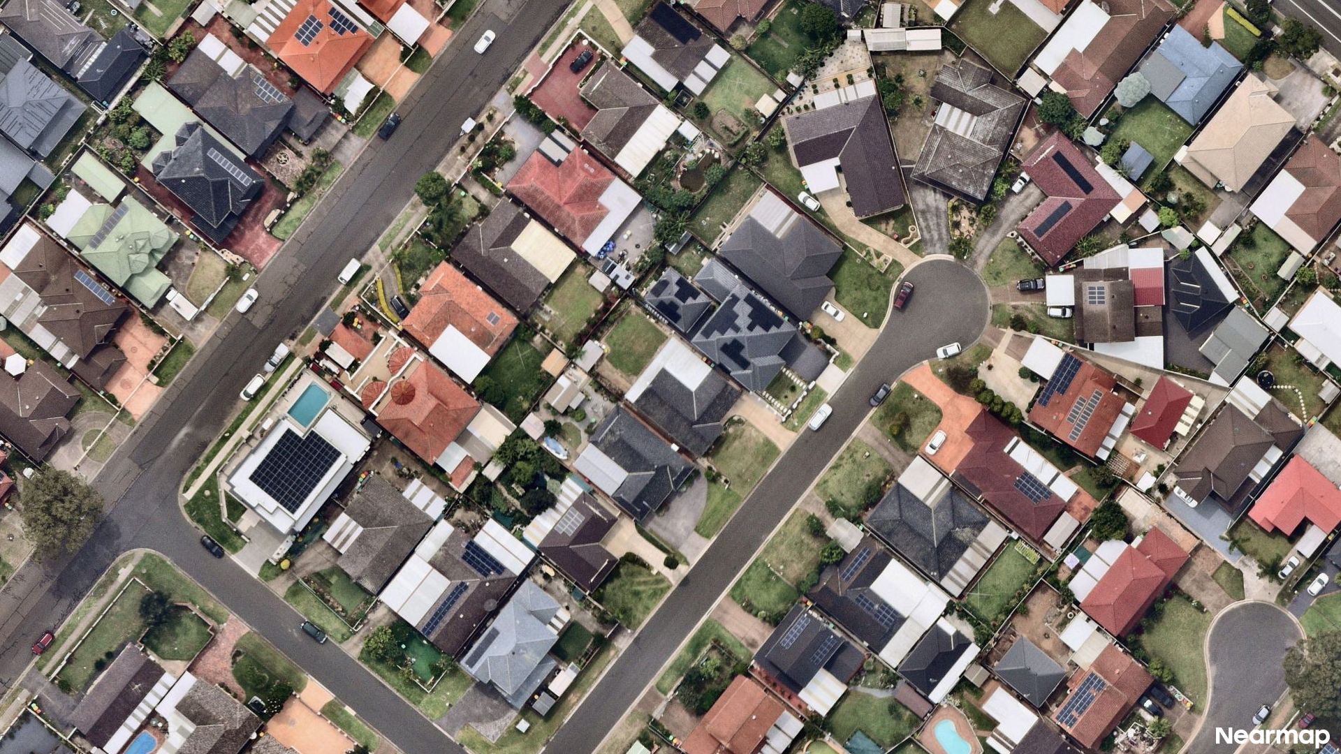 Vertical aerial view