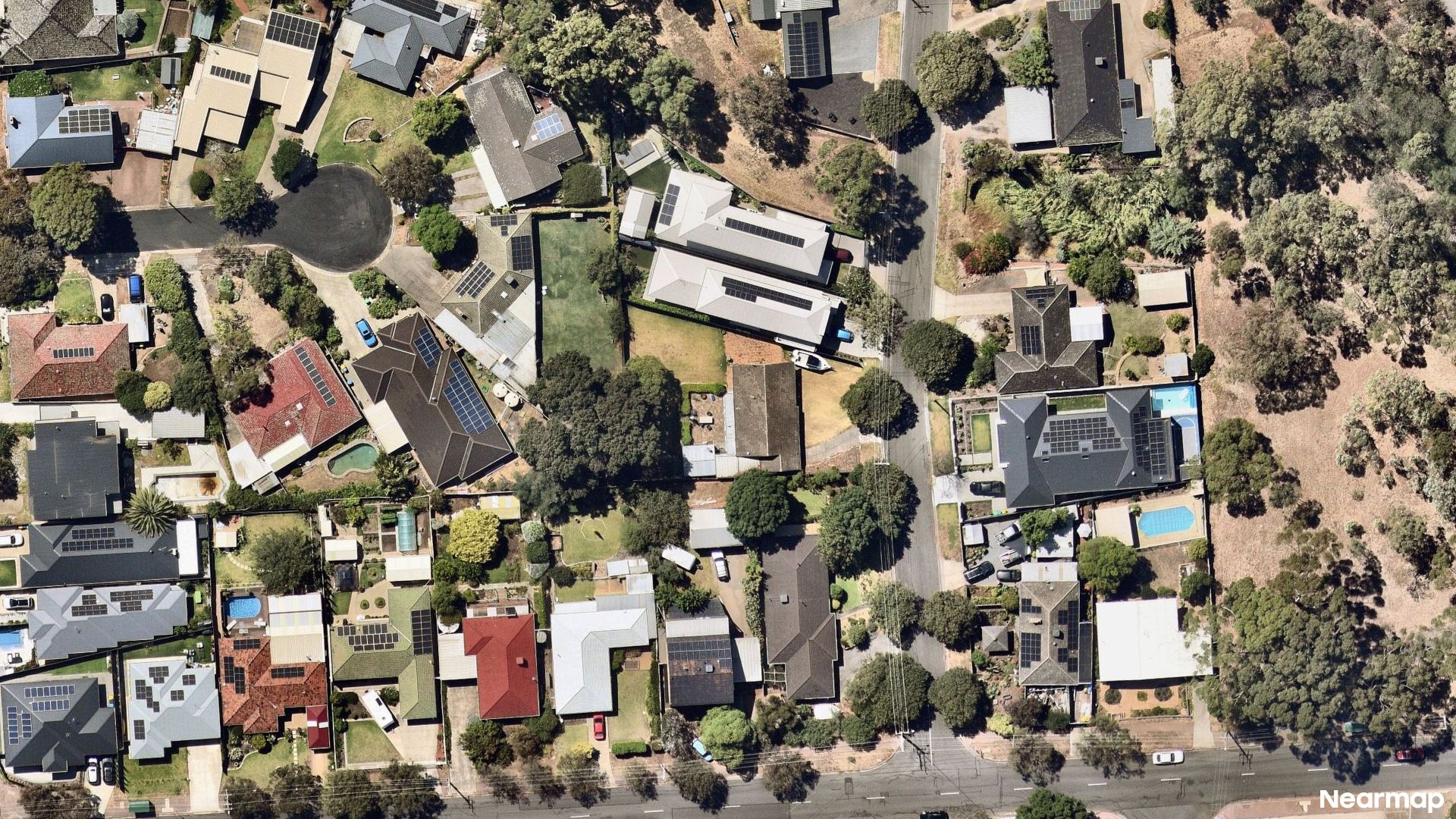 Vertical aerial view