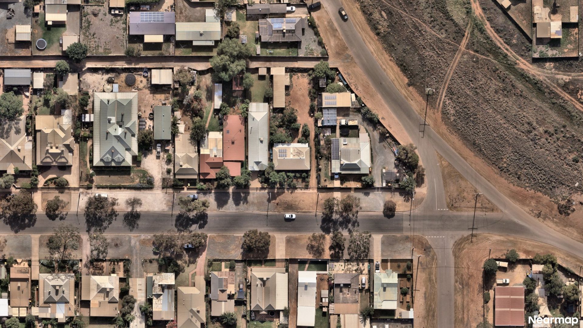 Vertical aerial view