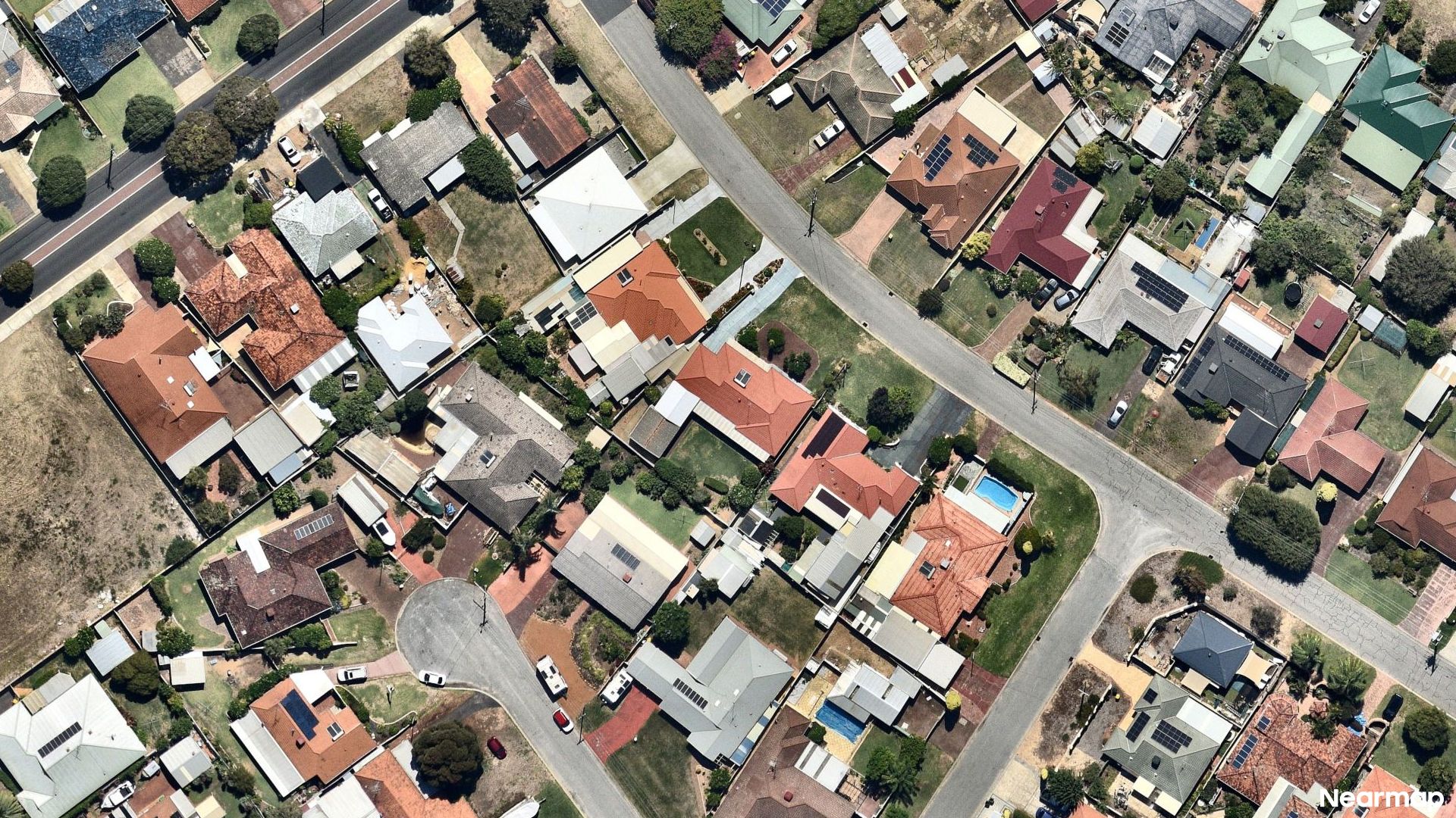 Vertical aerial view