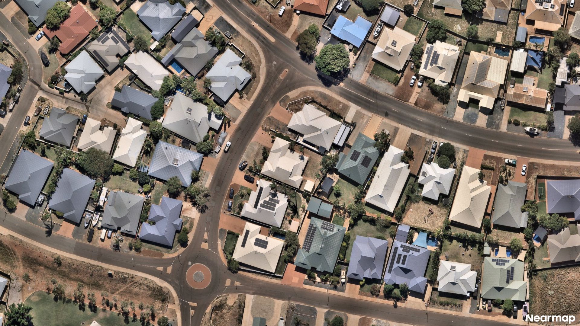 Vertical aerial view