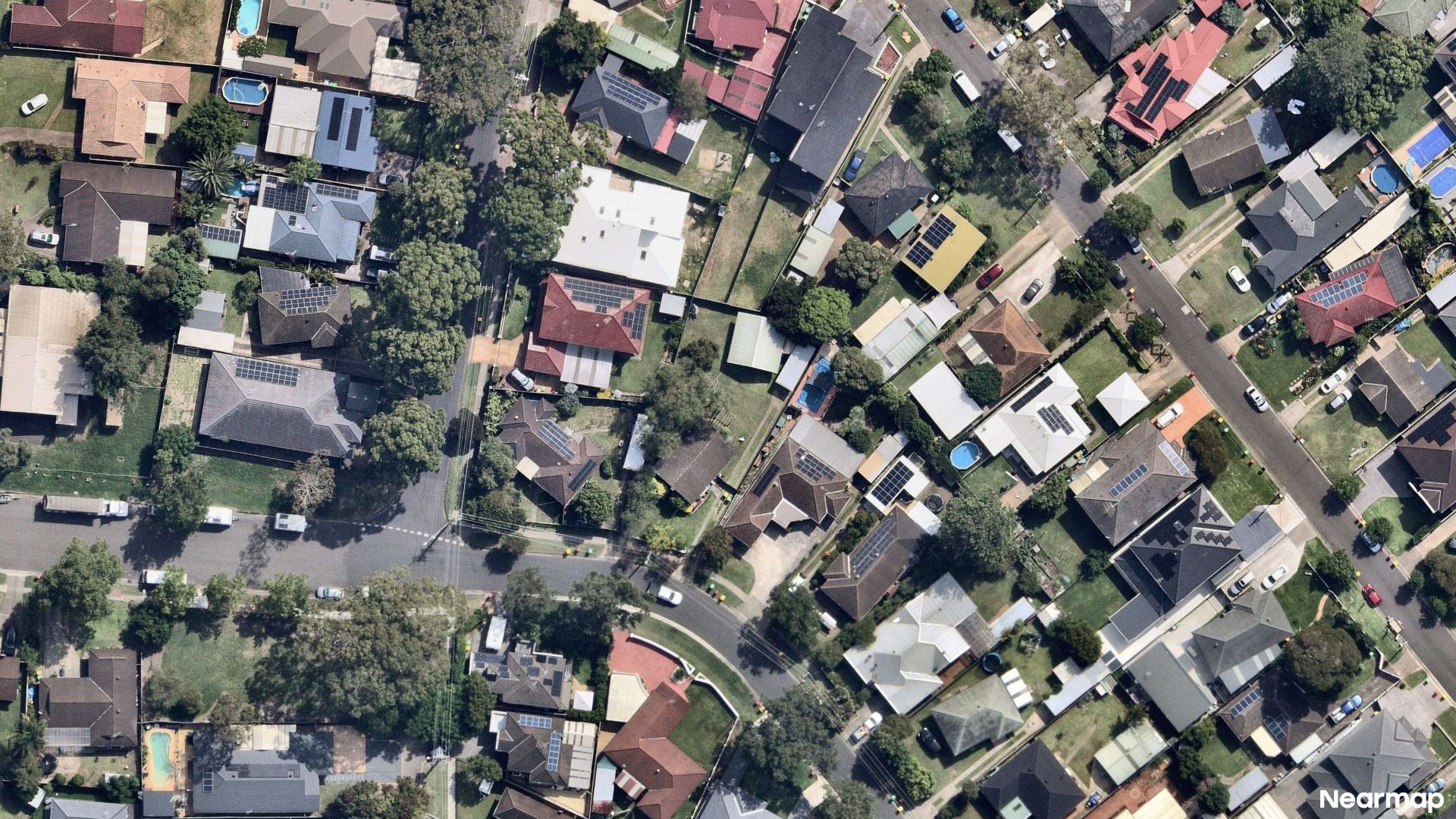 Vertical aerial view