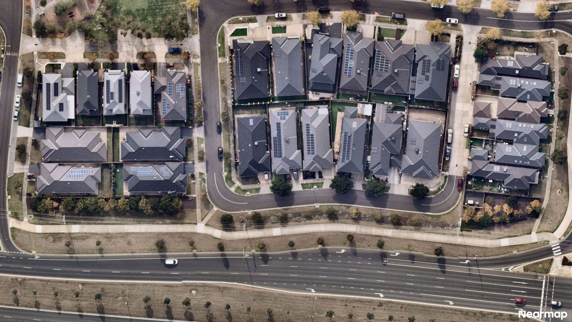 Vertical aerial view