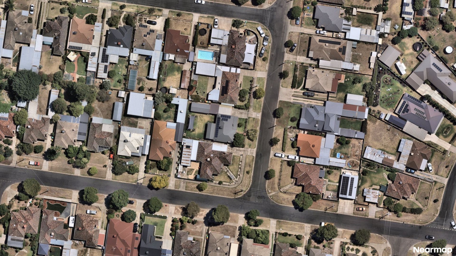 Vertical aerial view