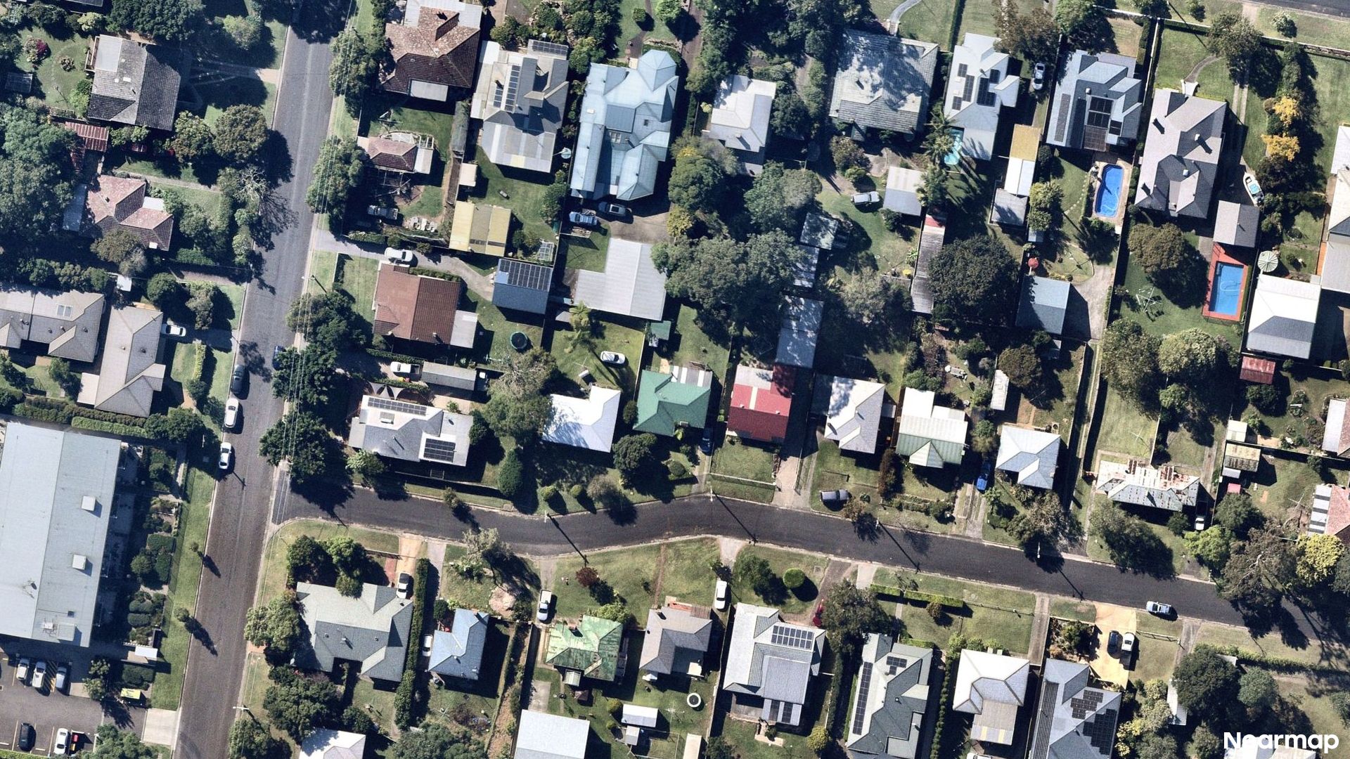 Vertical aerial view