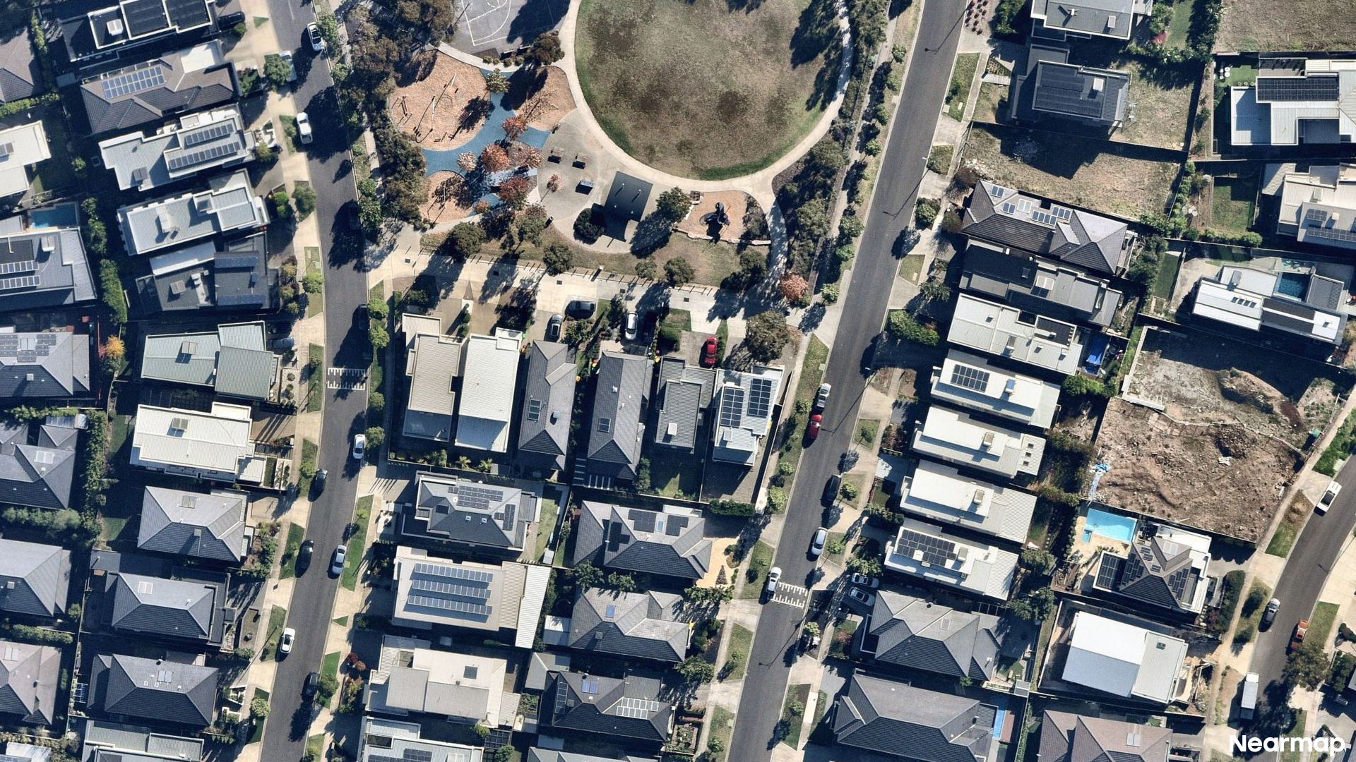 Vertical aerial view