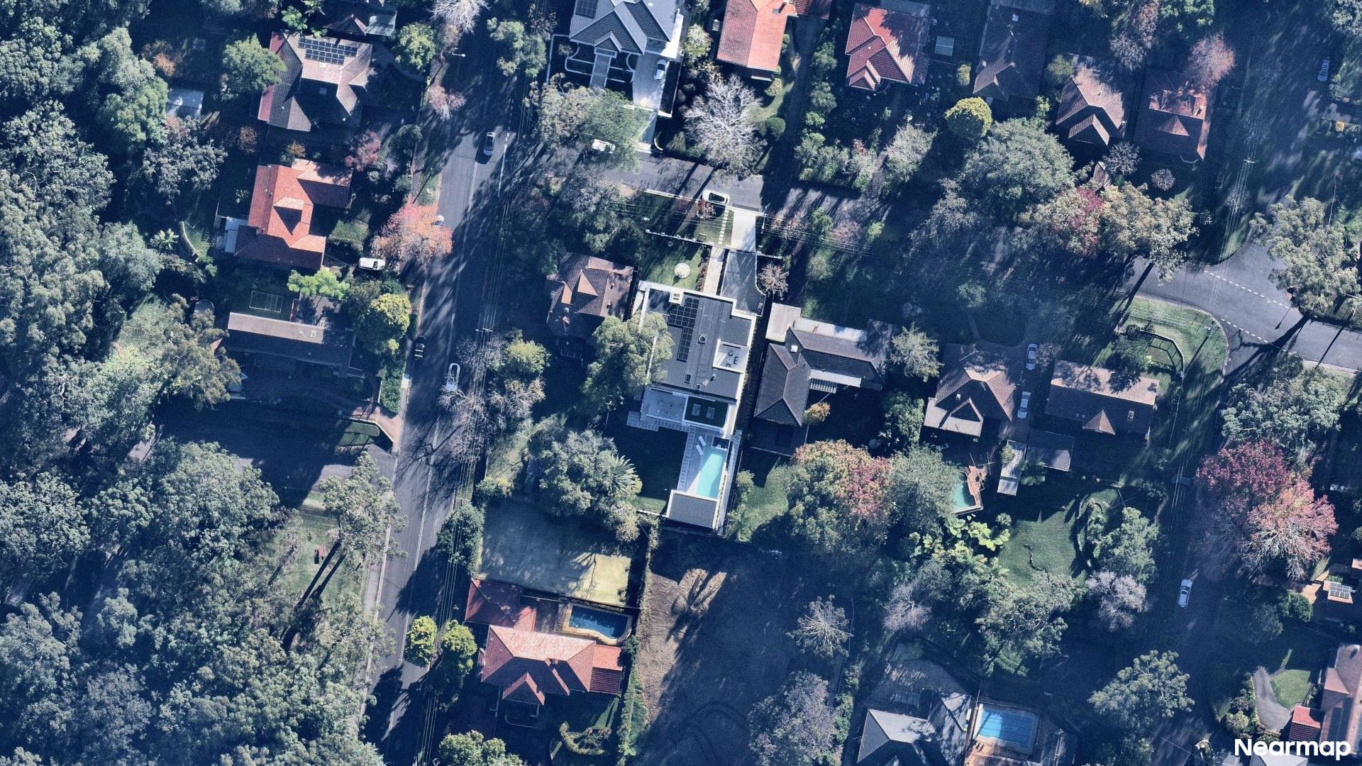 Vertical aerial view