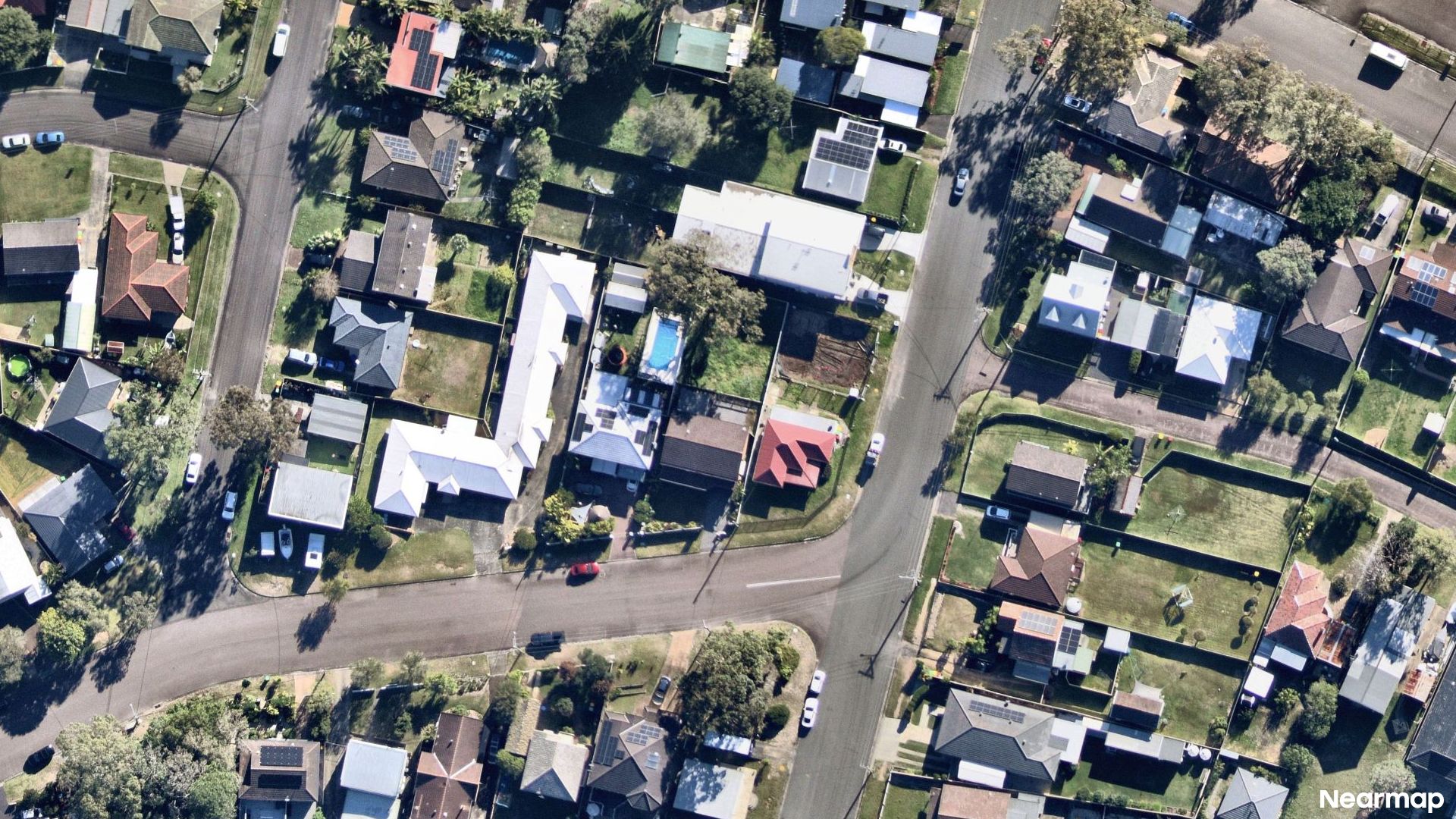 Vertical aerial view