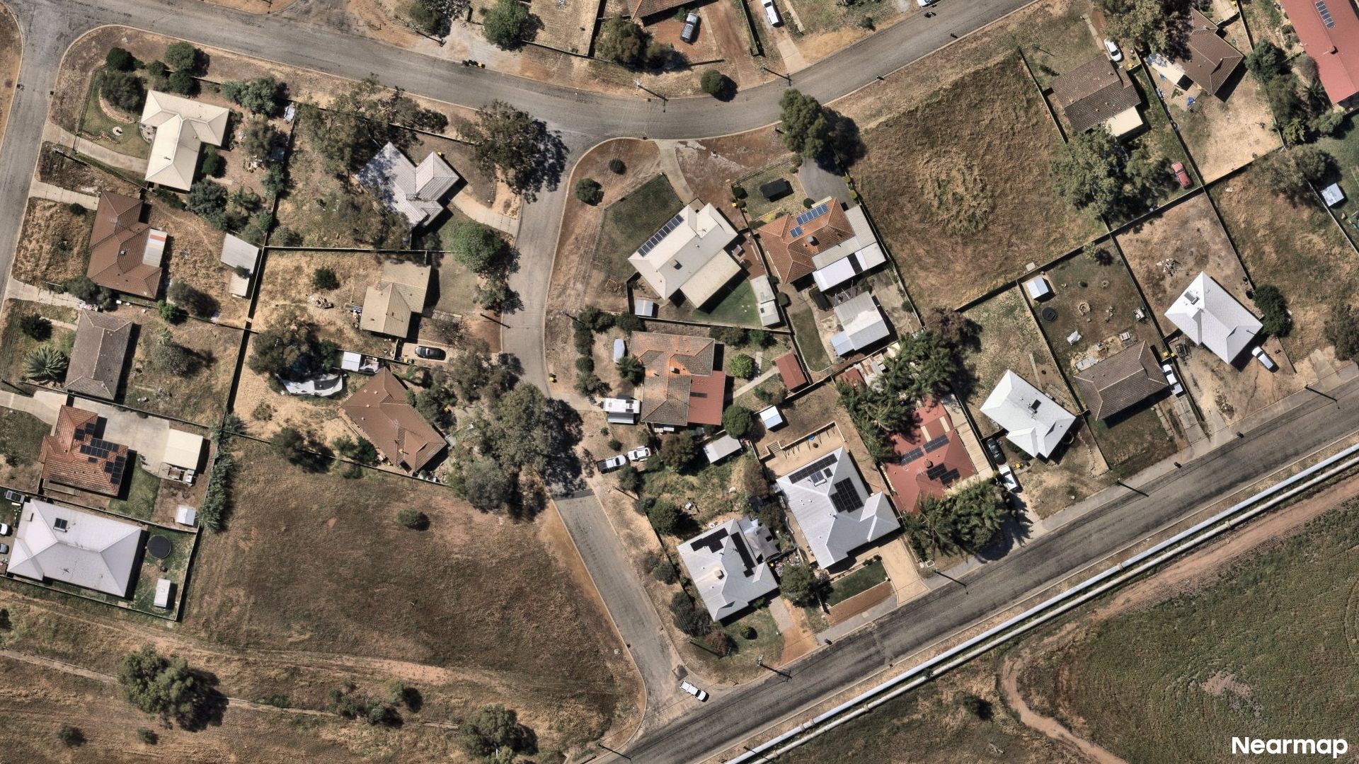 Vertical aerial view