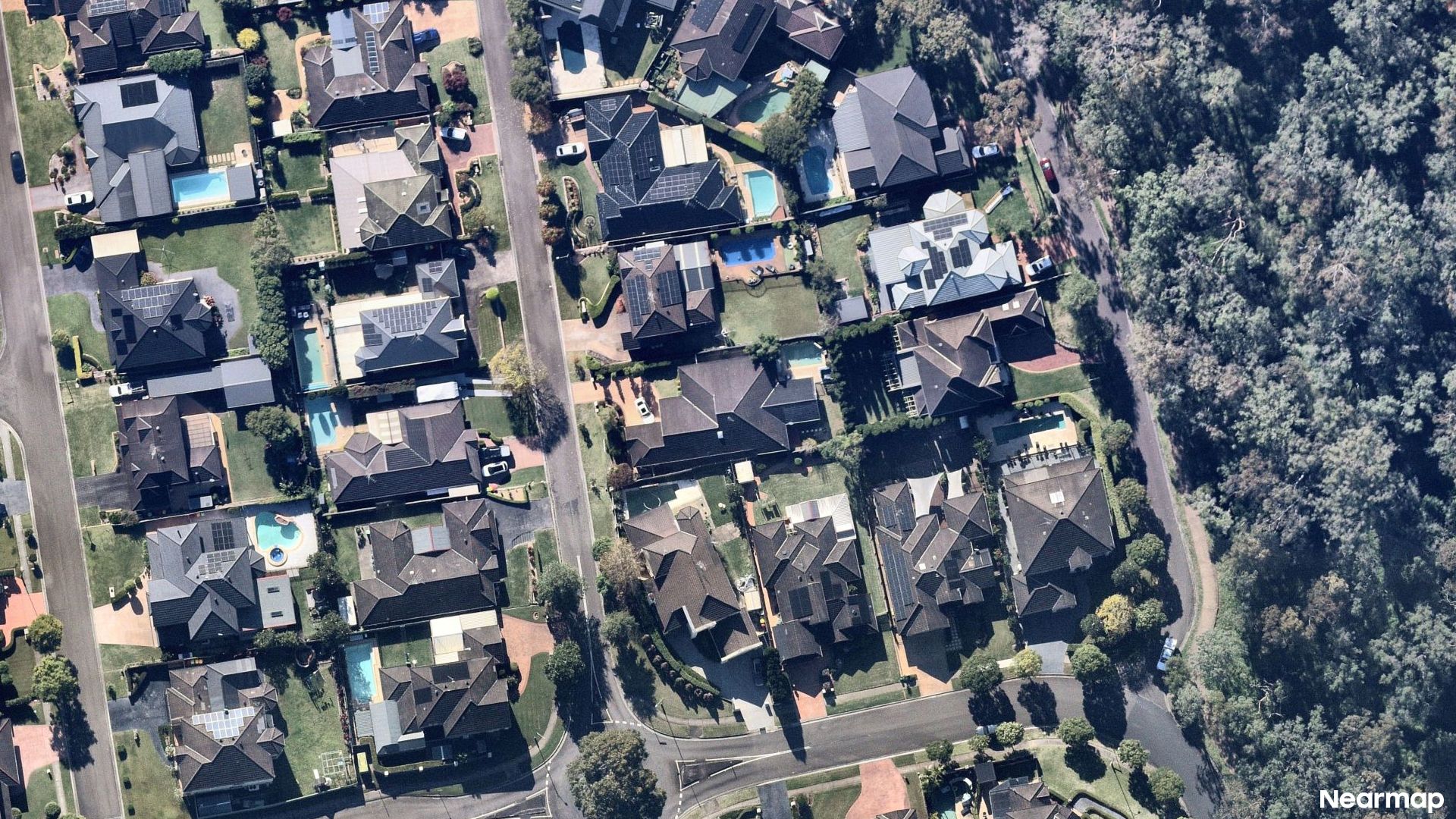 Vertical aerial view