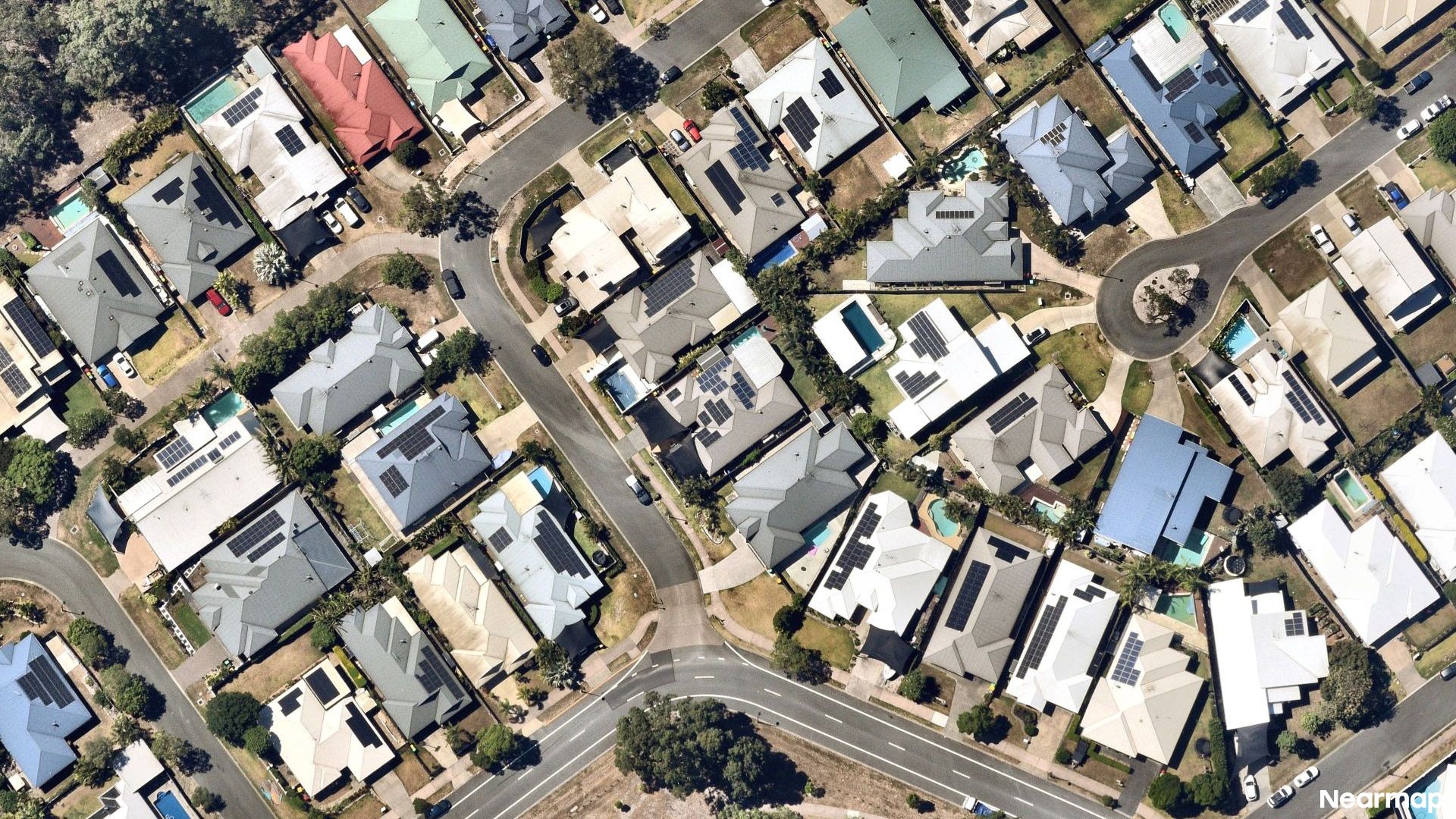Vertical aerial view