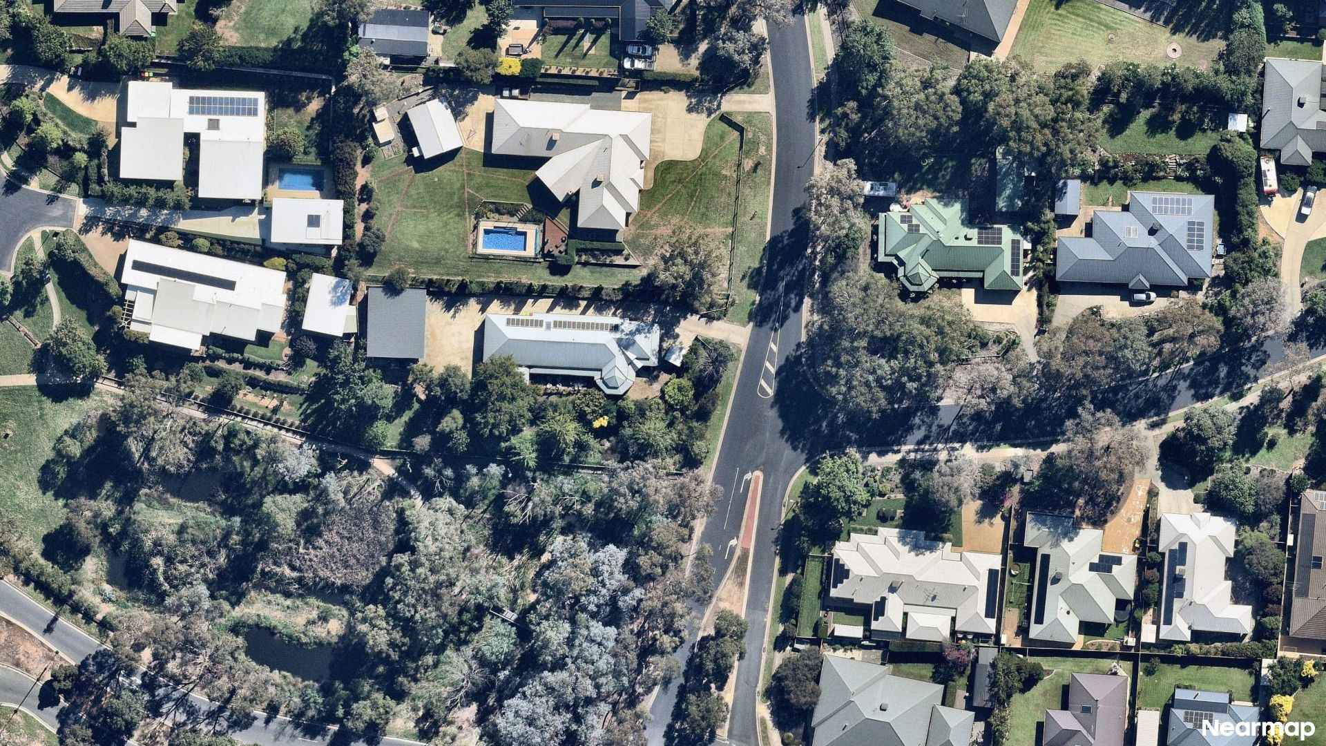 Vertical aerial view