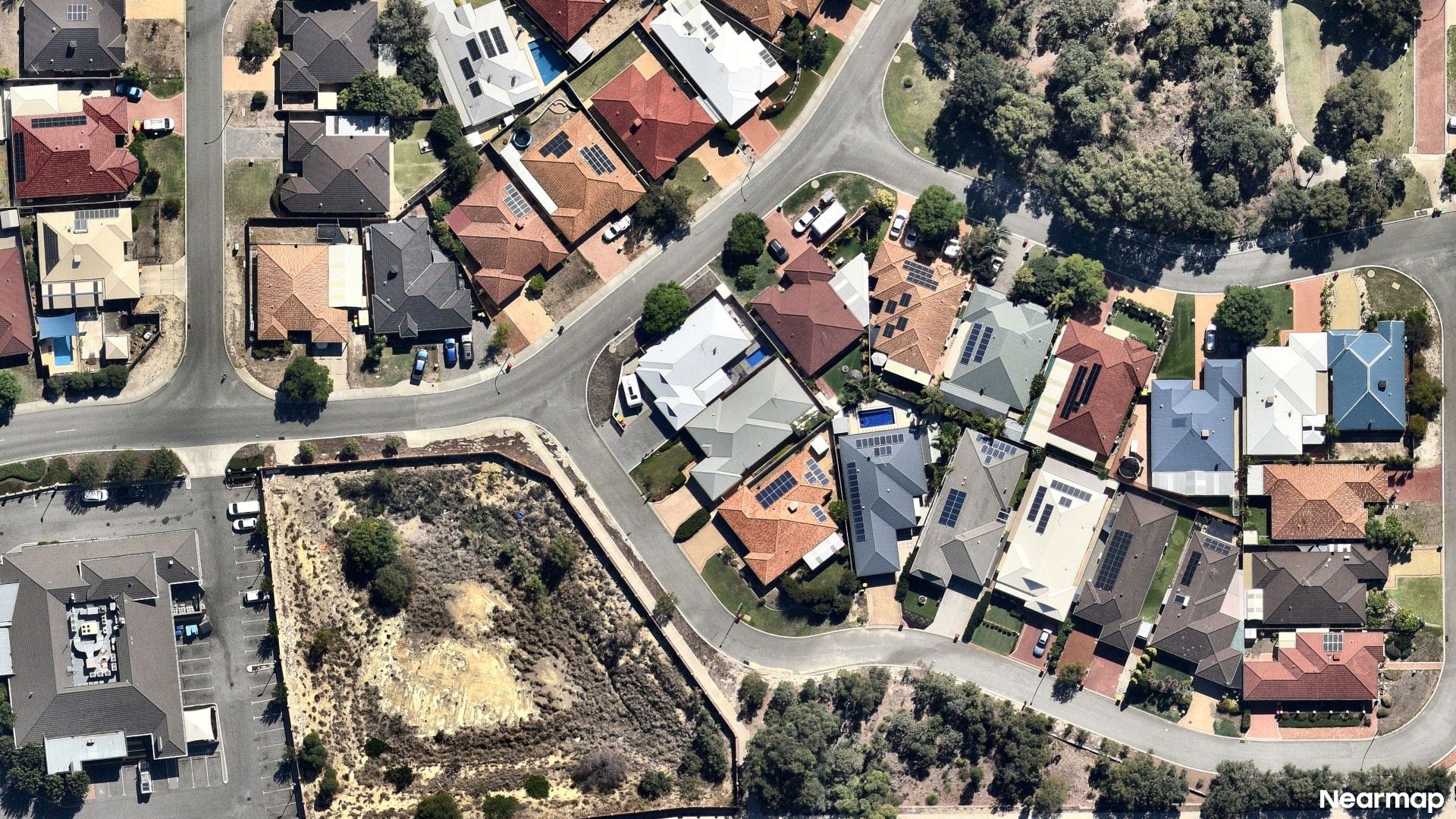 Vertical aerial view