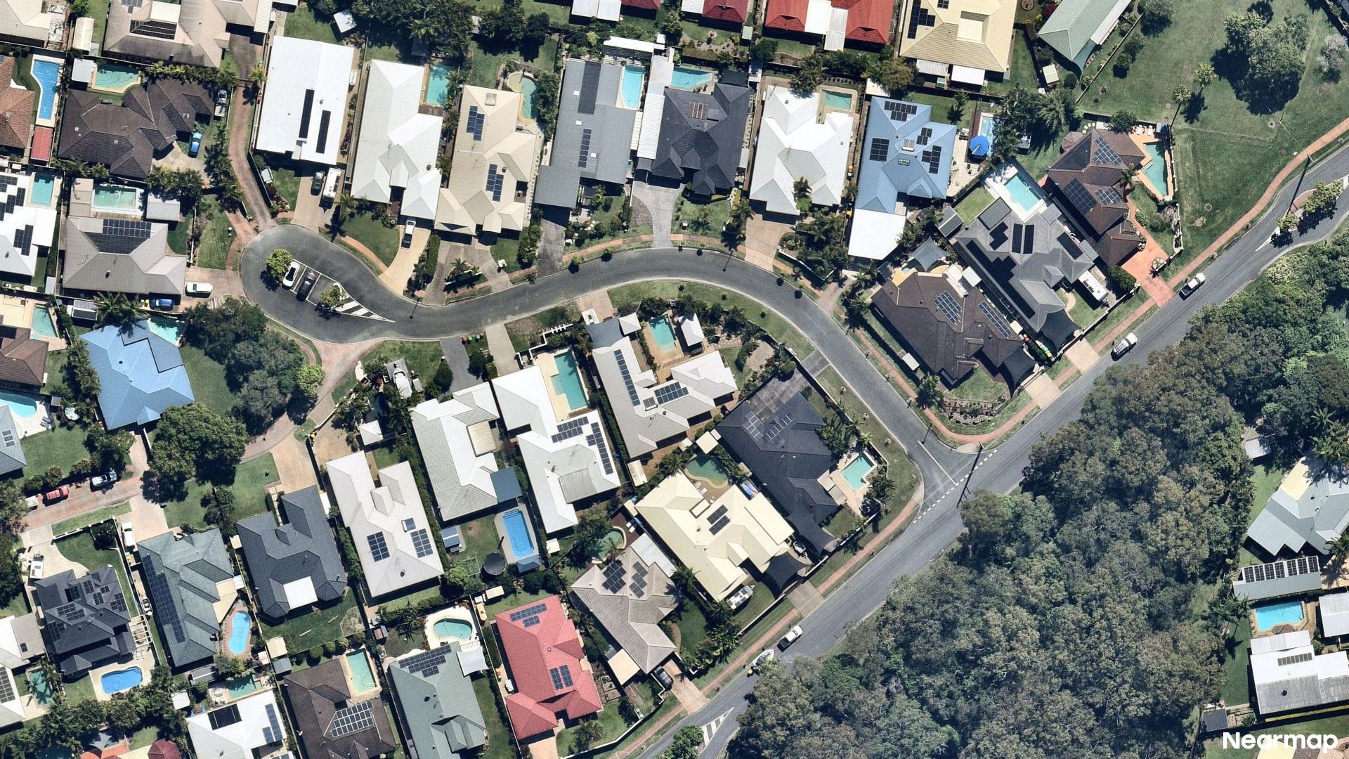 Vertical aerial view
