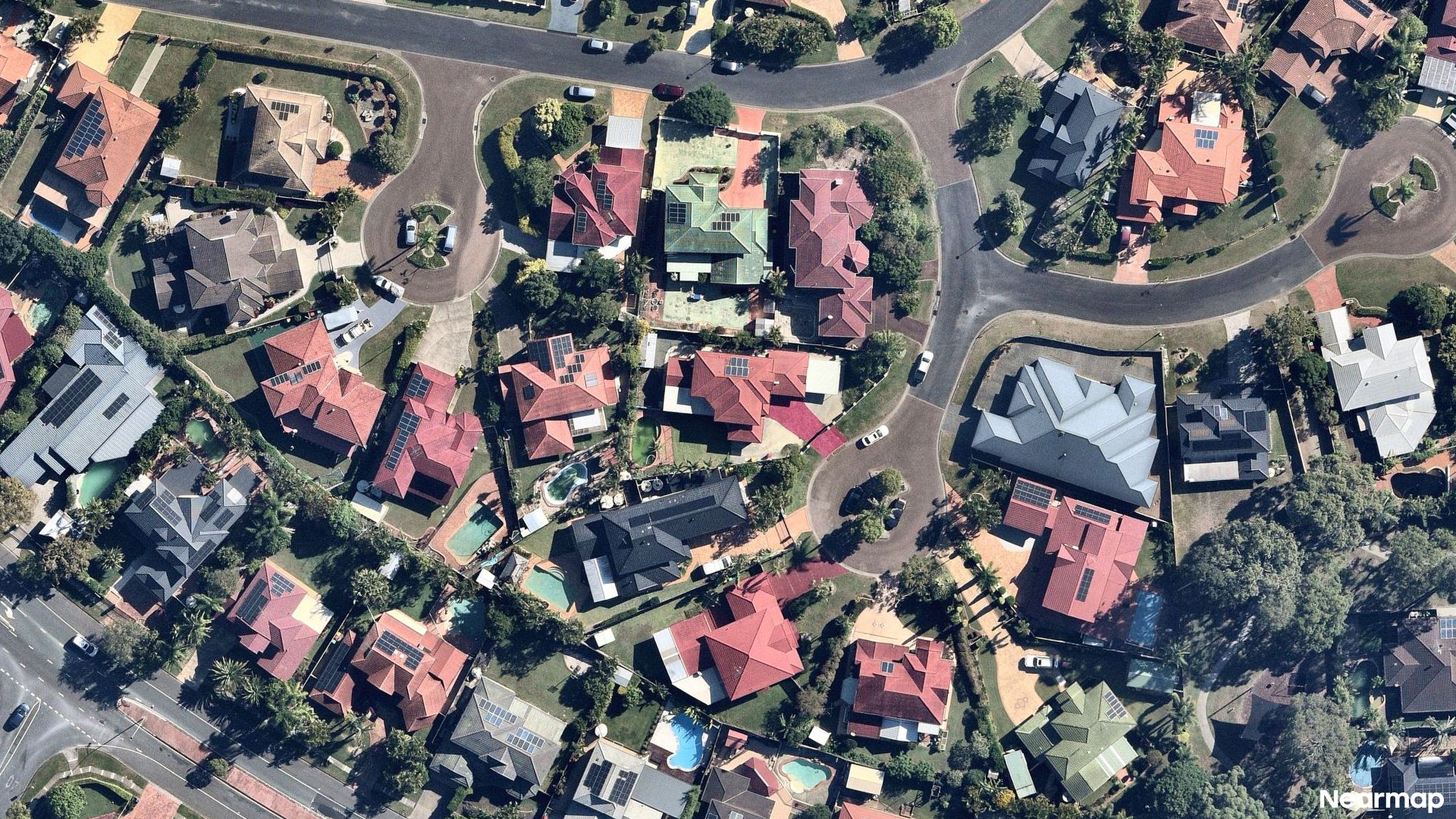 Vertical aerial view