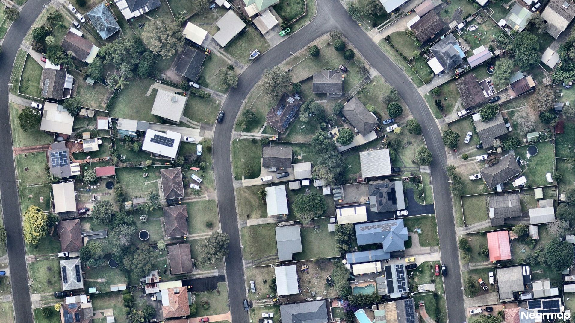 Vertical aerial view
