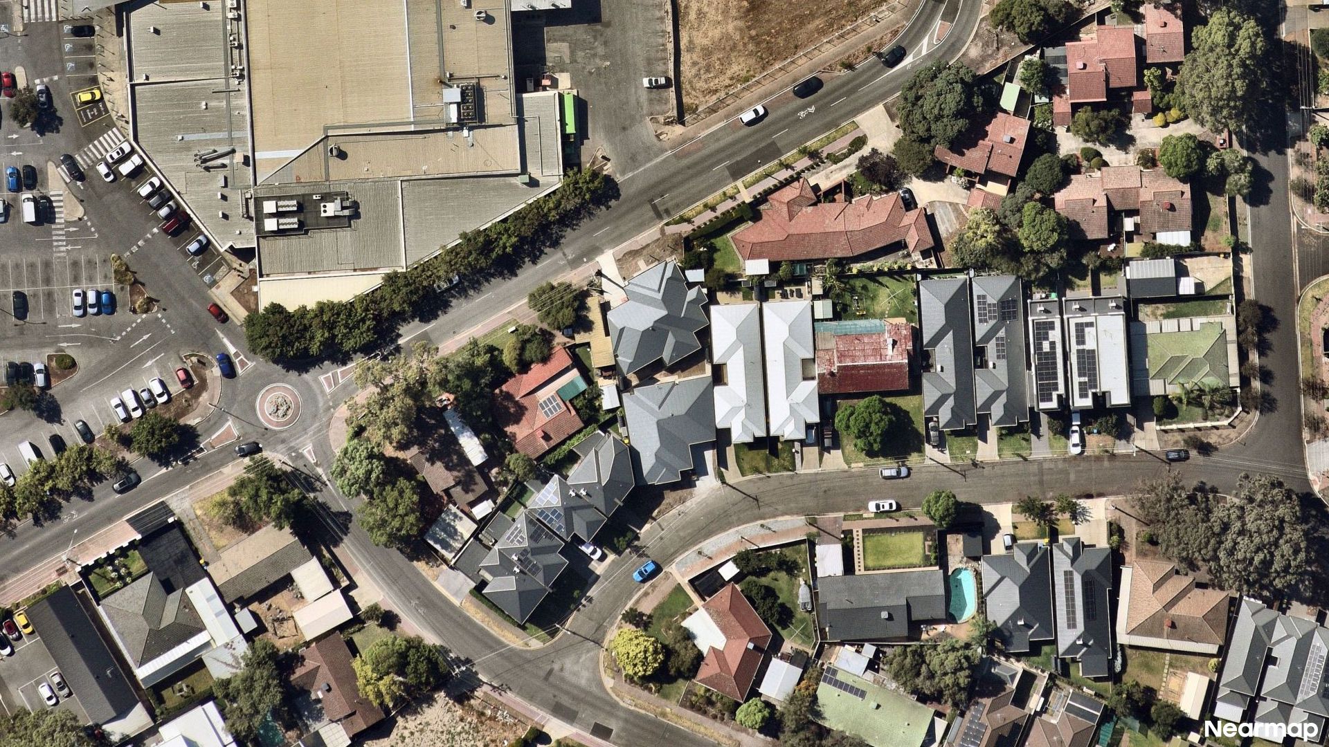 Vertical aerial view